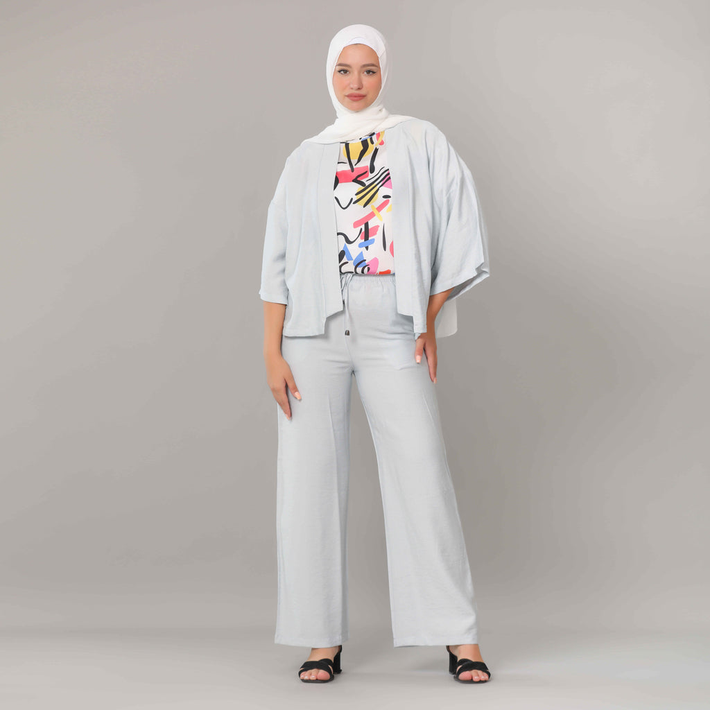 Cardigan-Cotton Viscose-GRAY