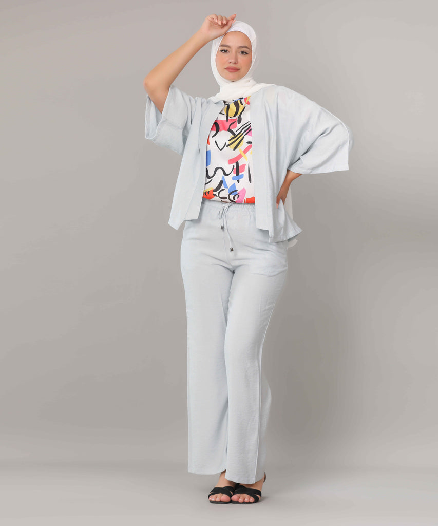 Cardigan-Cotton Viscose-GRAY