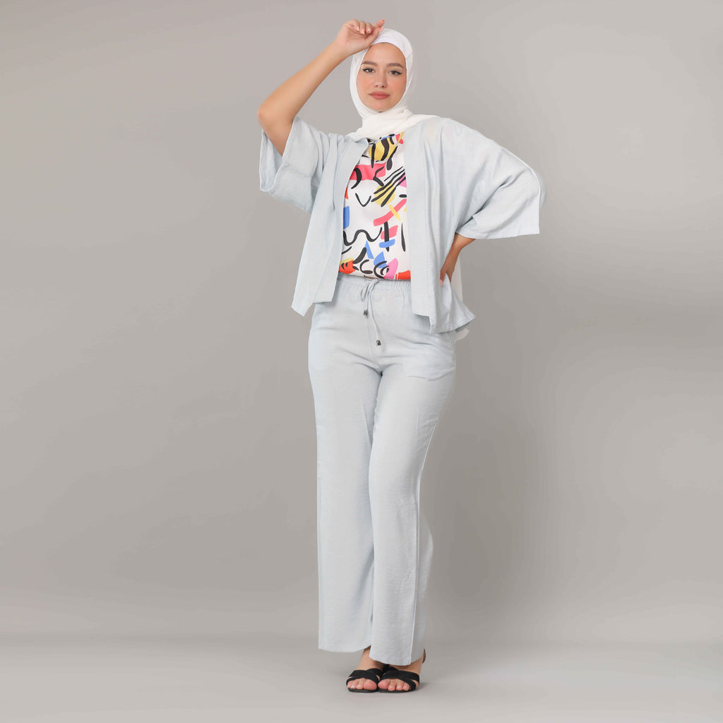 Cardigan-Cotton Viscose-GRAY