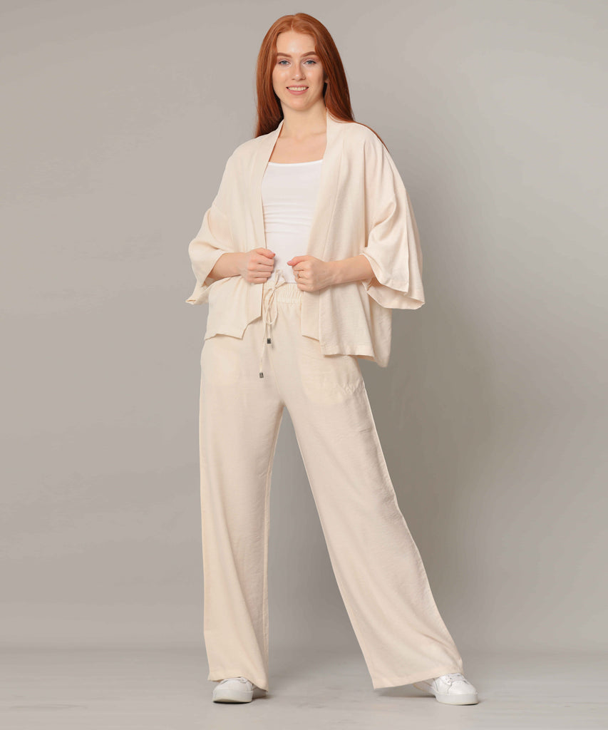 Cardigan-Cotton Viscose-BEIGE