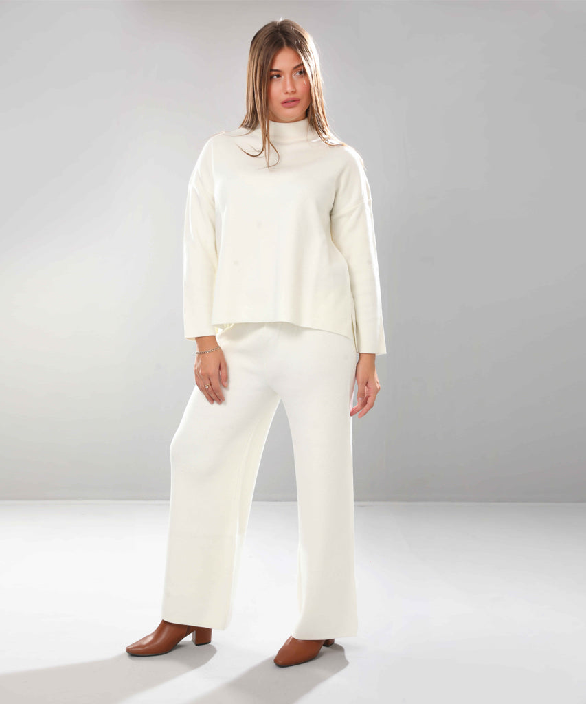 Trouser-Knit-OF WHITE