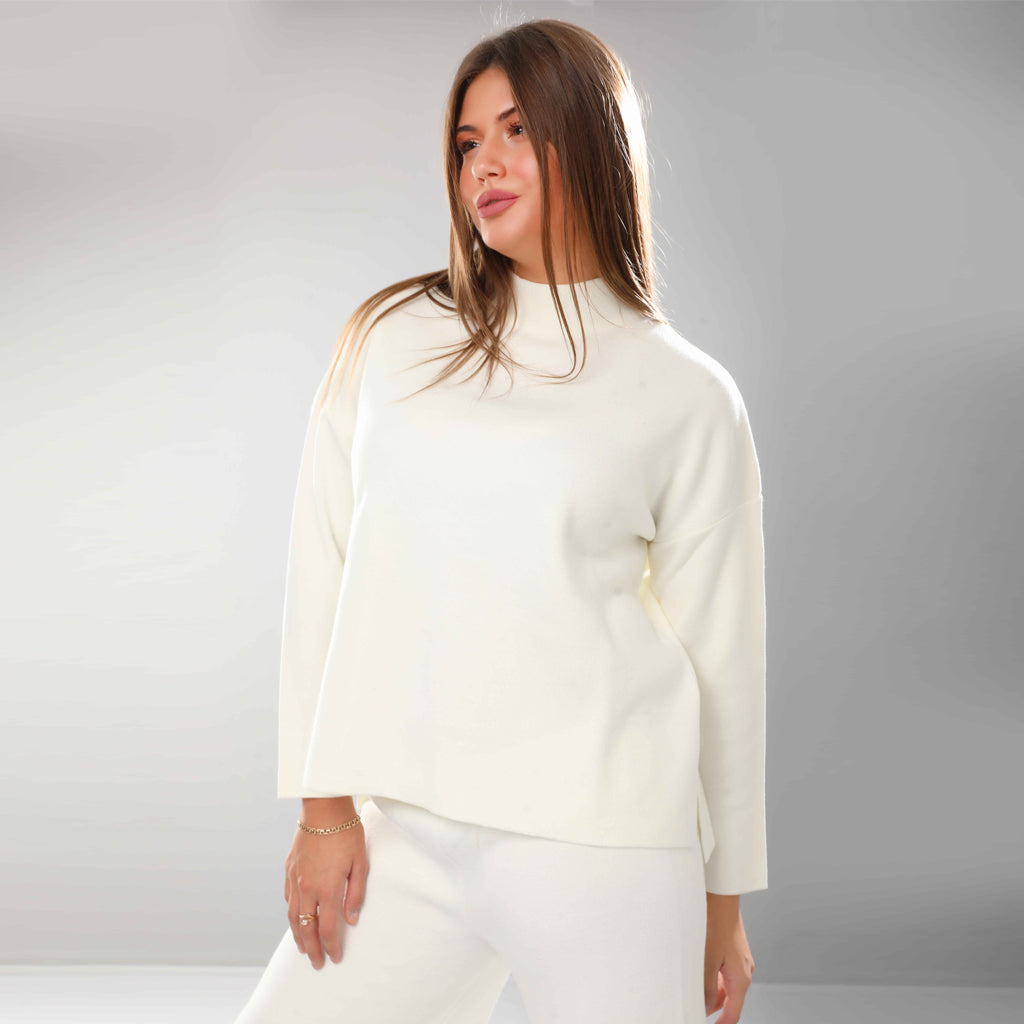 Trouser-Knit-OF WHITE