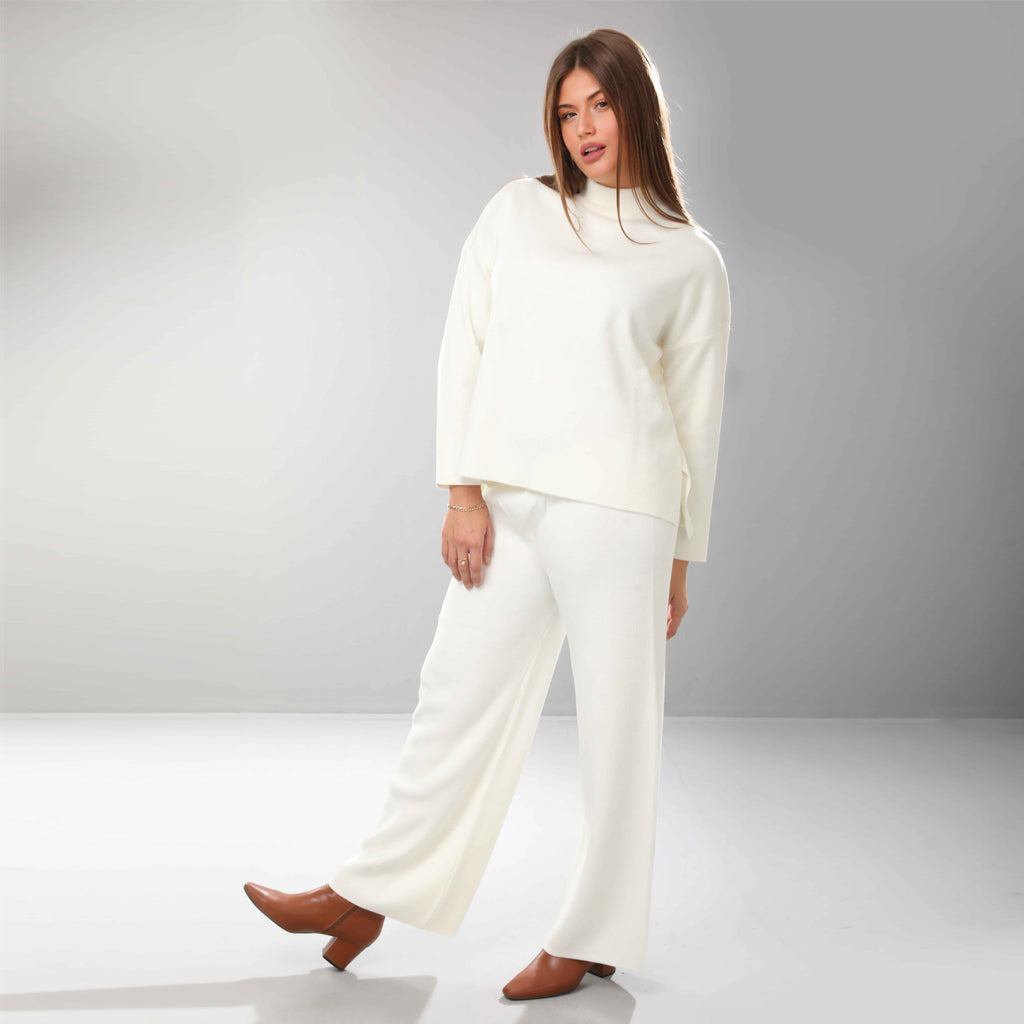 Trouser-Knit-OF WHITE