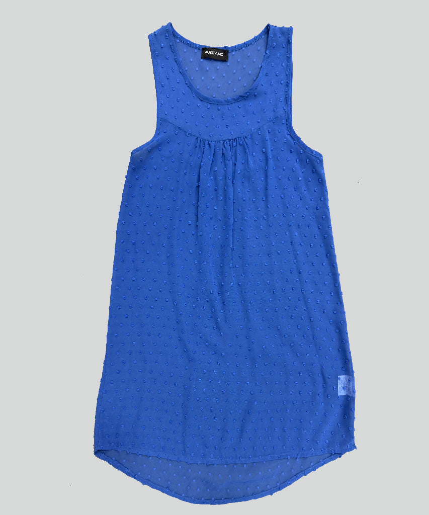 Blouse-Chiffon-BLUE