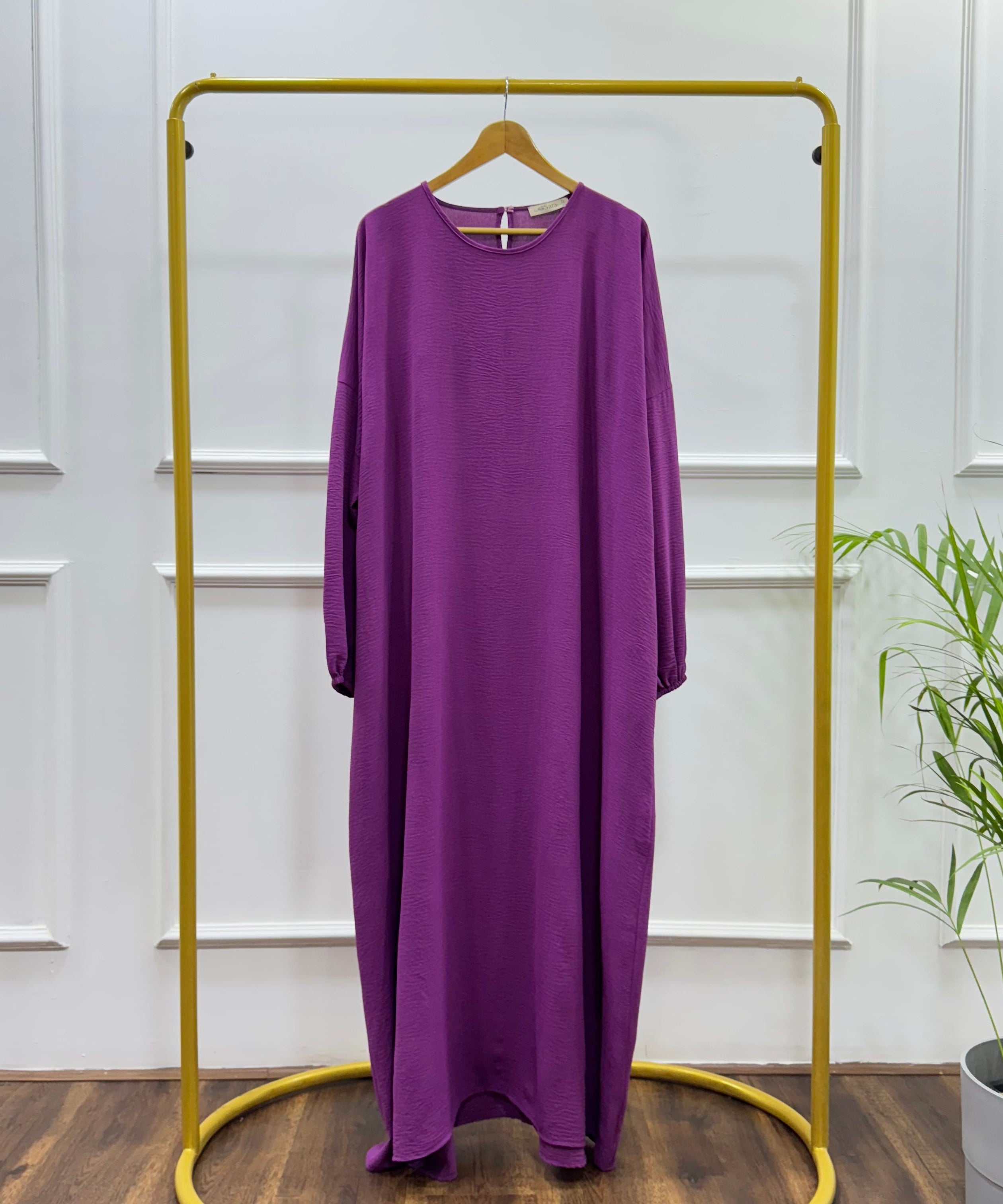 Abaya-Cotton Viscose-Purple