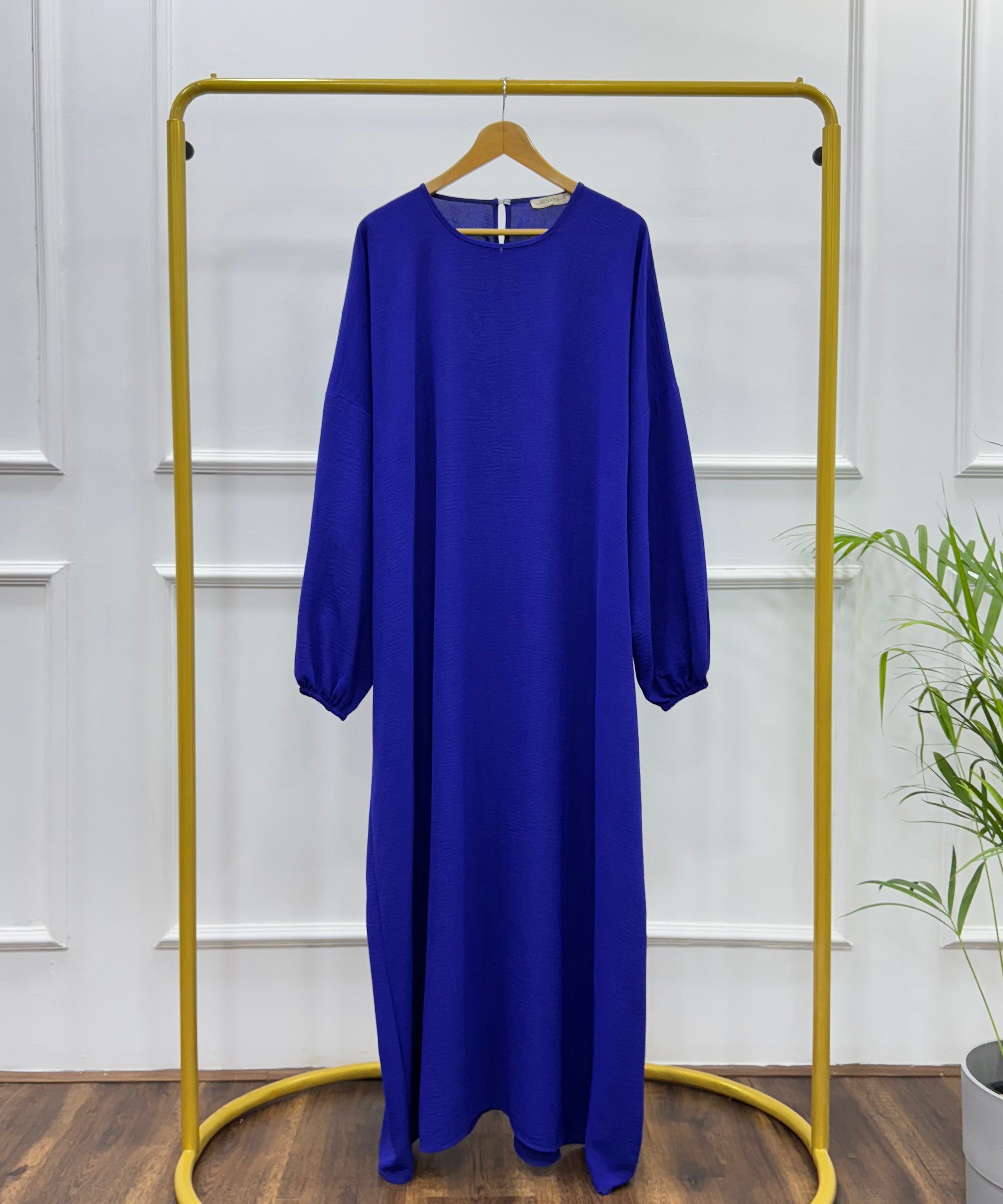 Abaya-Cotton Viscose-Blue