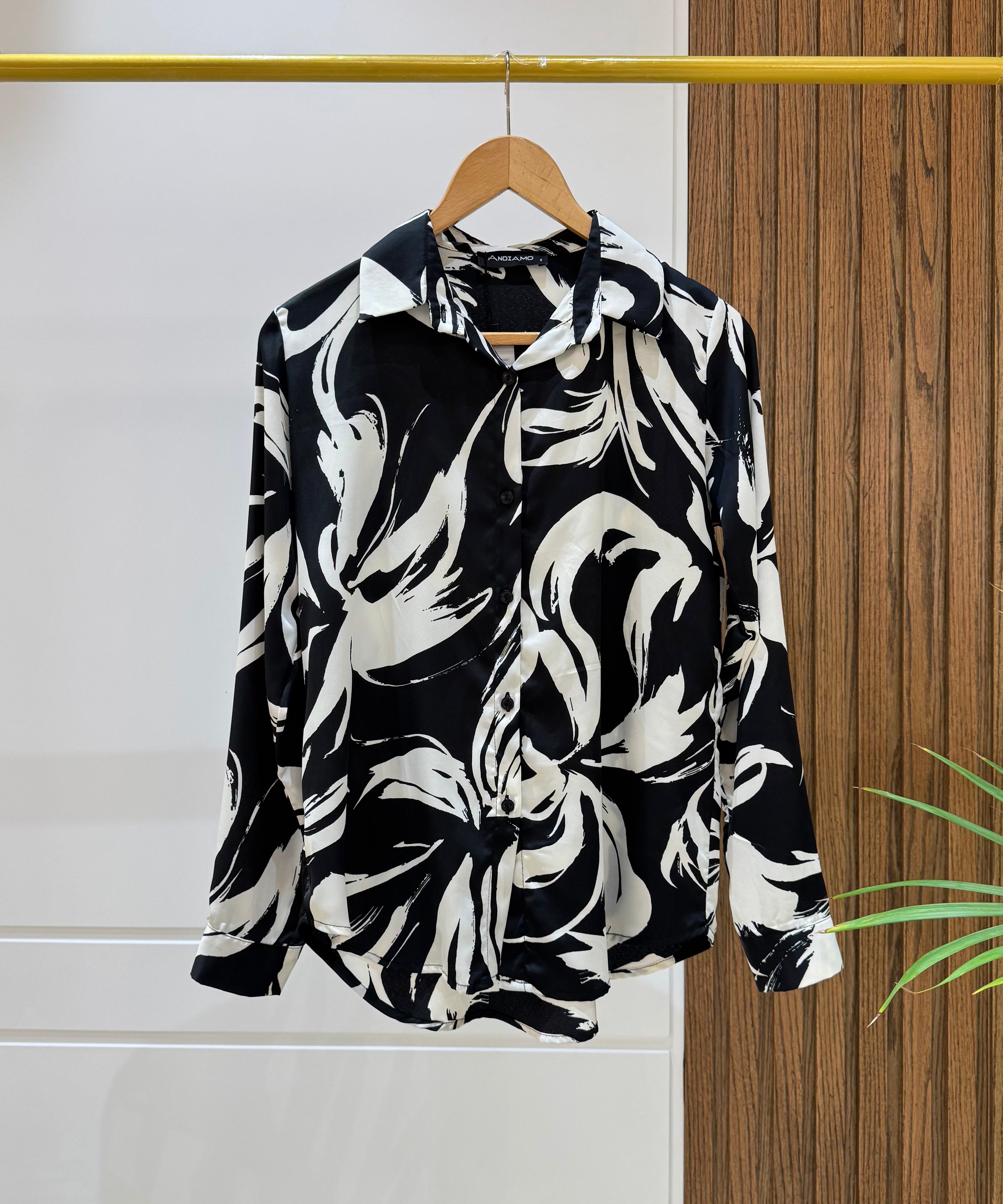 Shirt-satin-BLACK