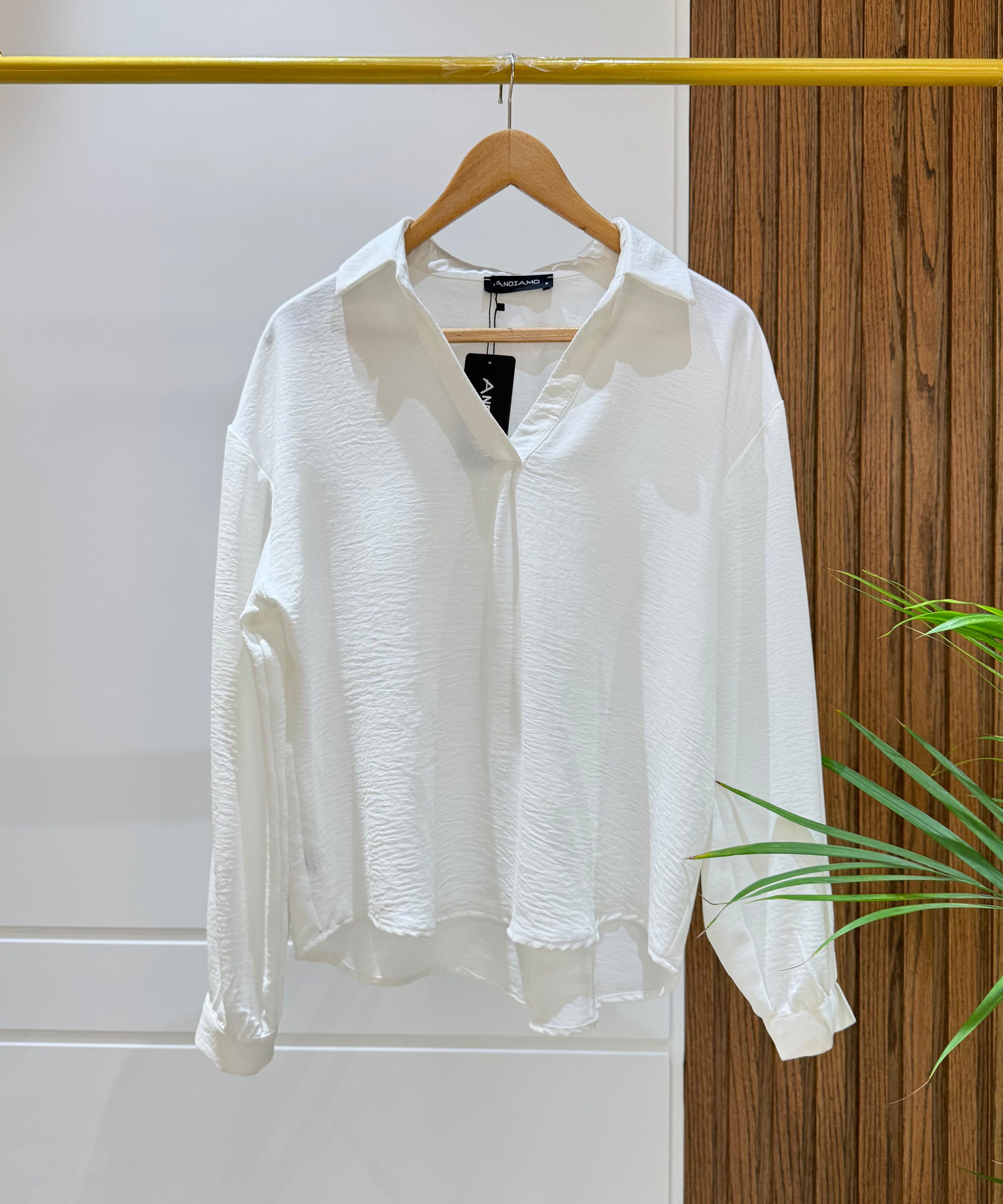 Blouse-Cotton Viscose-OF WHITE
