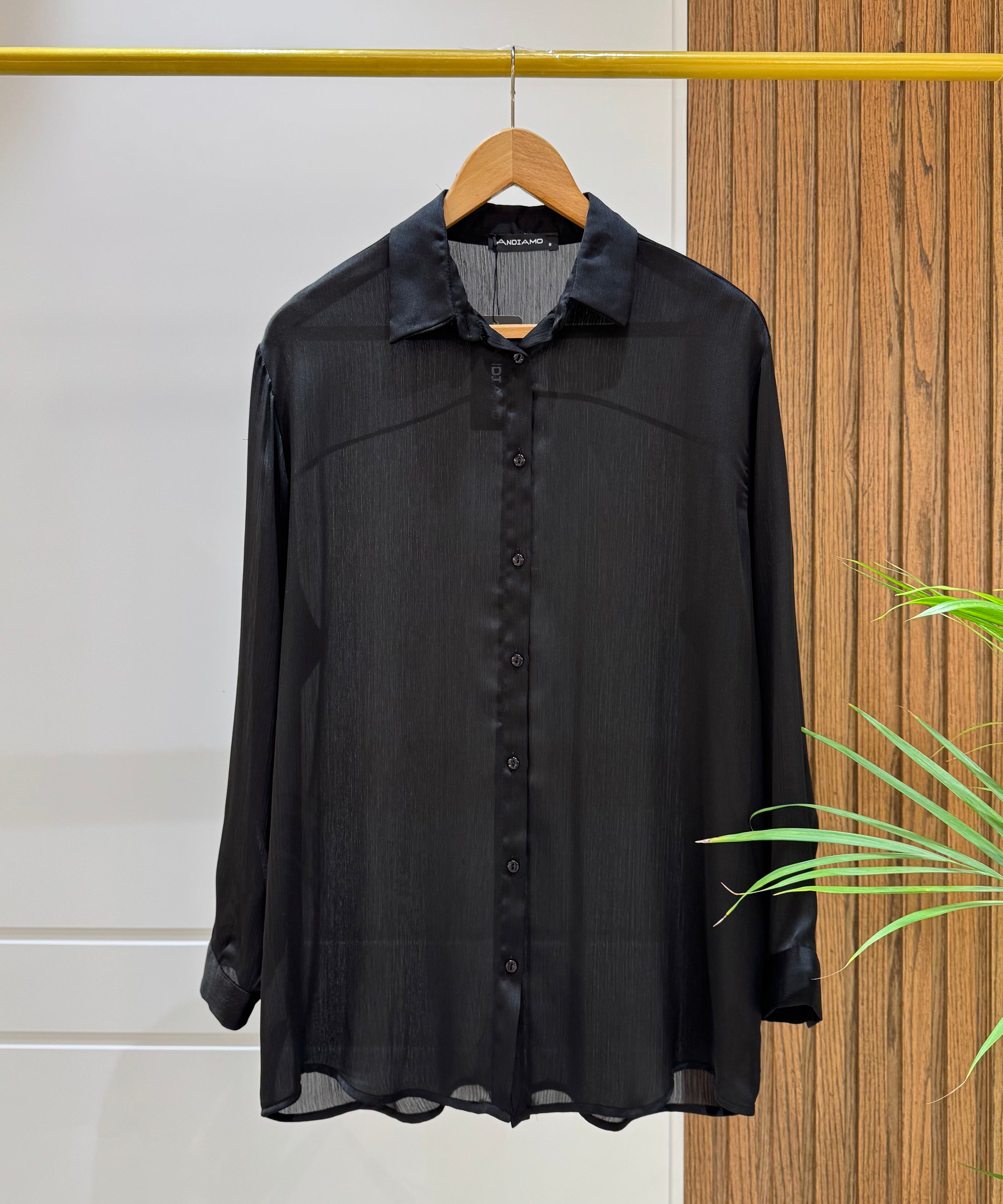 Shirt-satin-BLACK