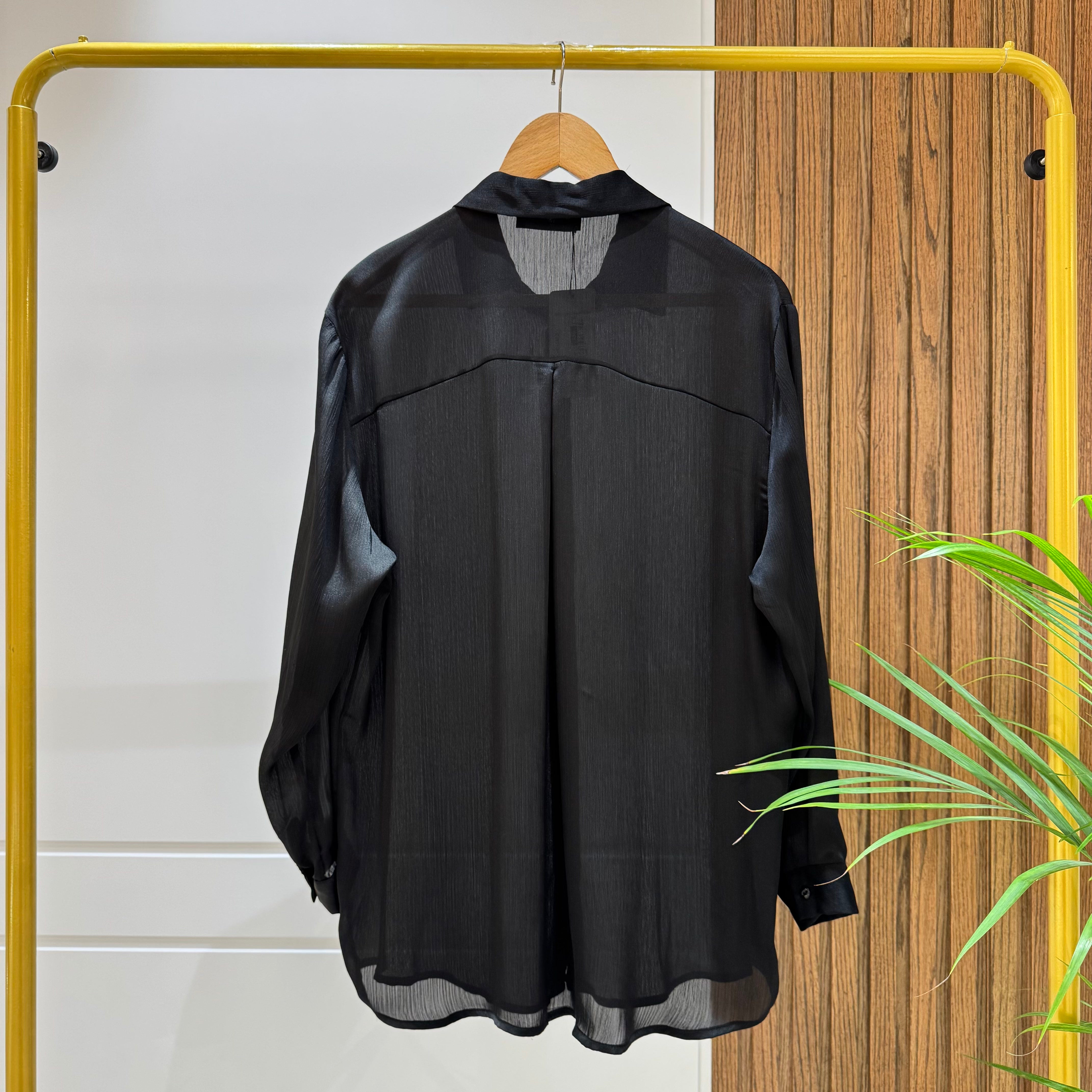 Shirt-satin-BLACK