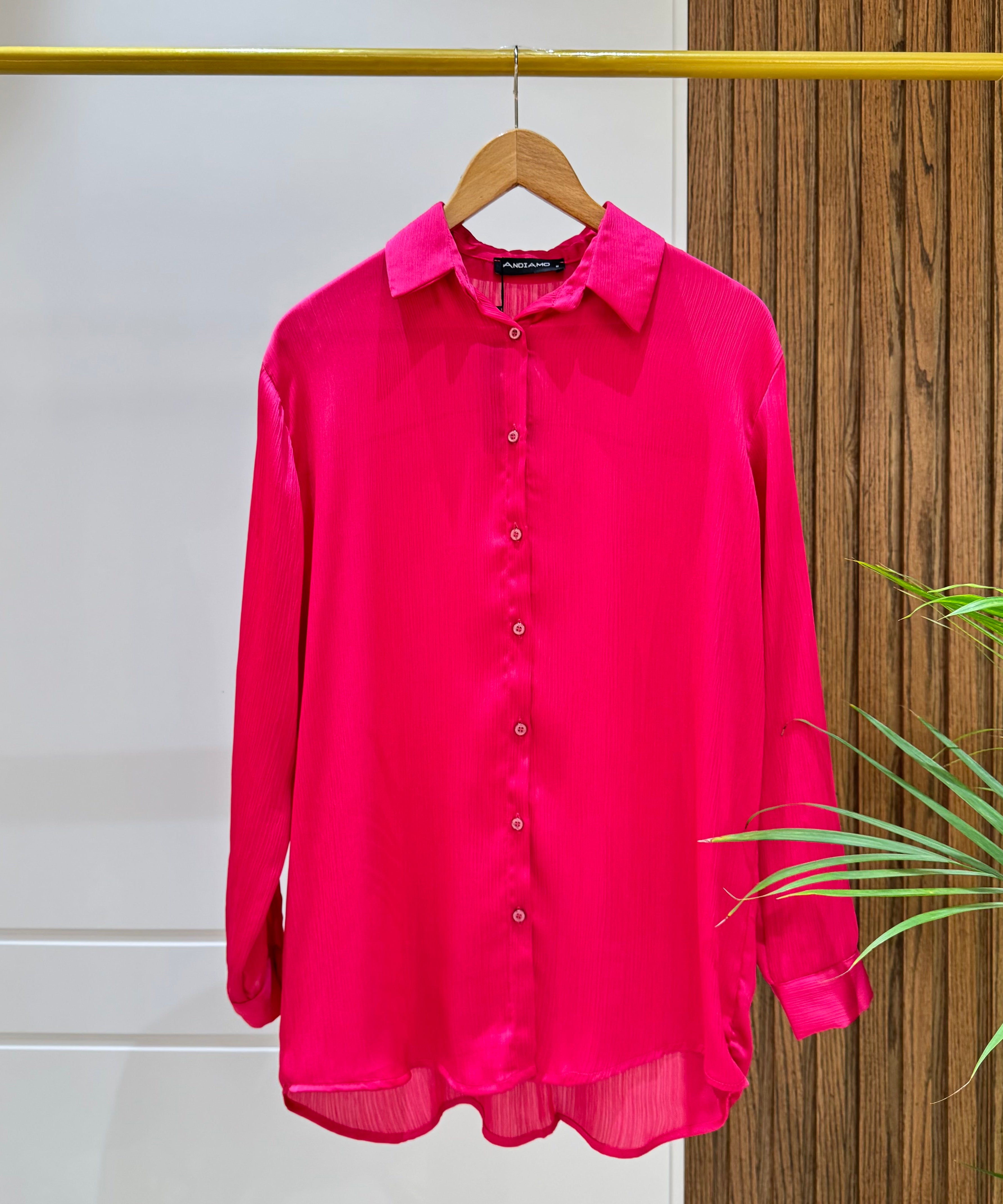 Shirt-satin-FUSCHIA