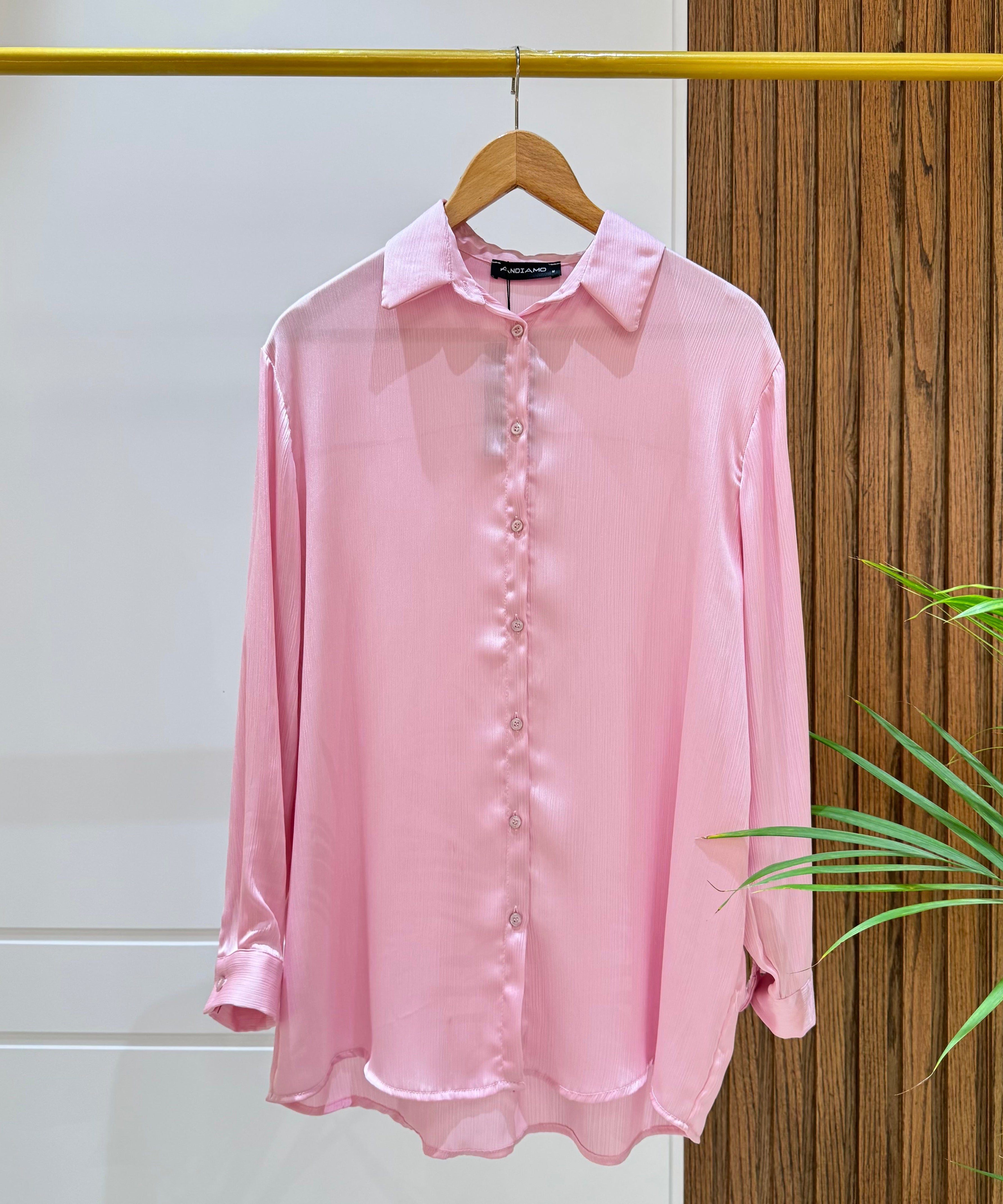 Shirt-satin-ROSE
