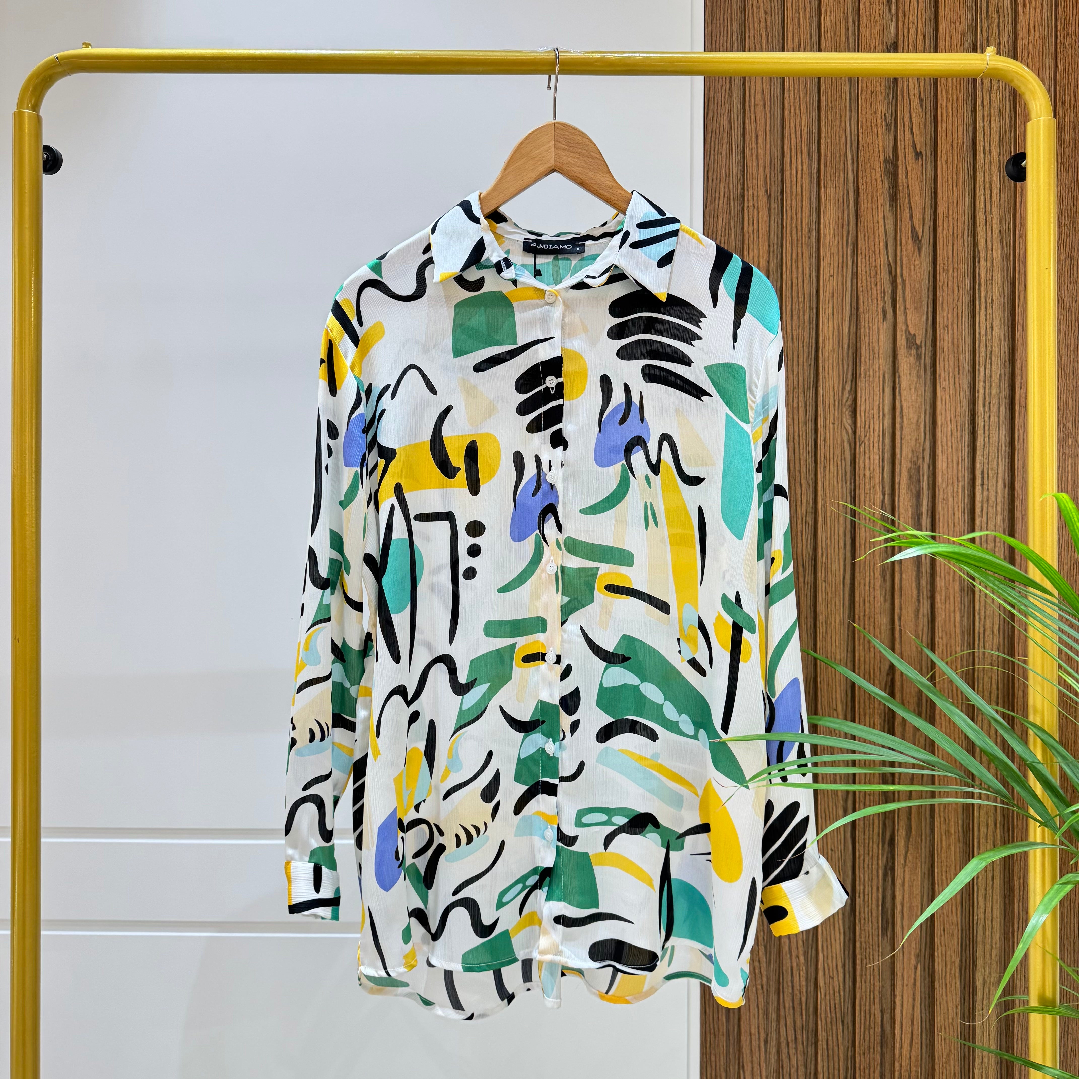 Casual Shirt-Spanish Linen-GREEN