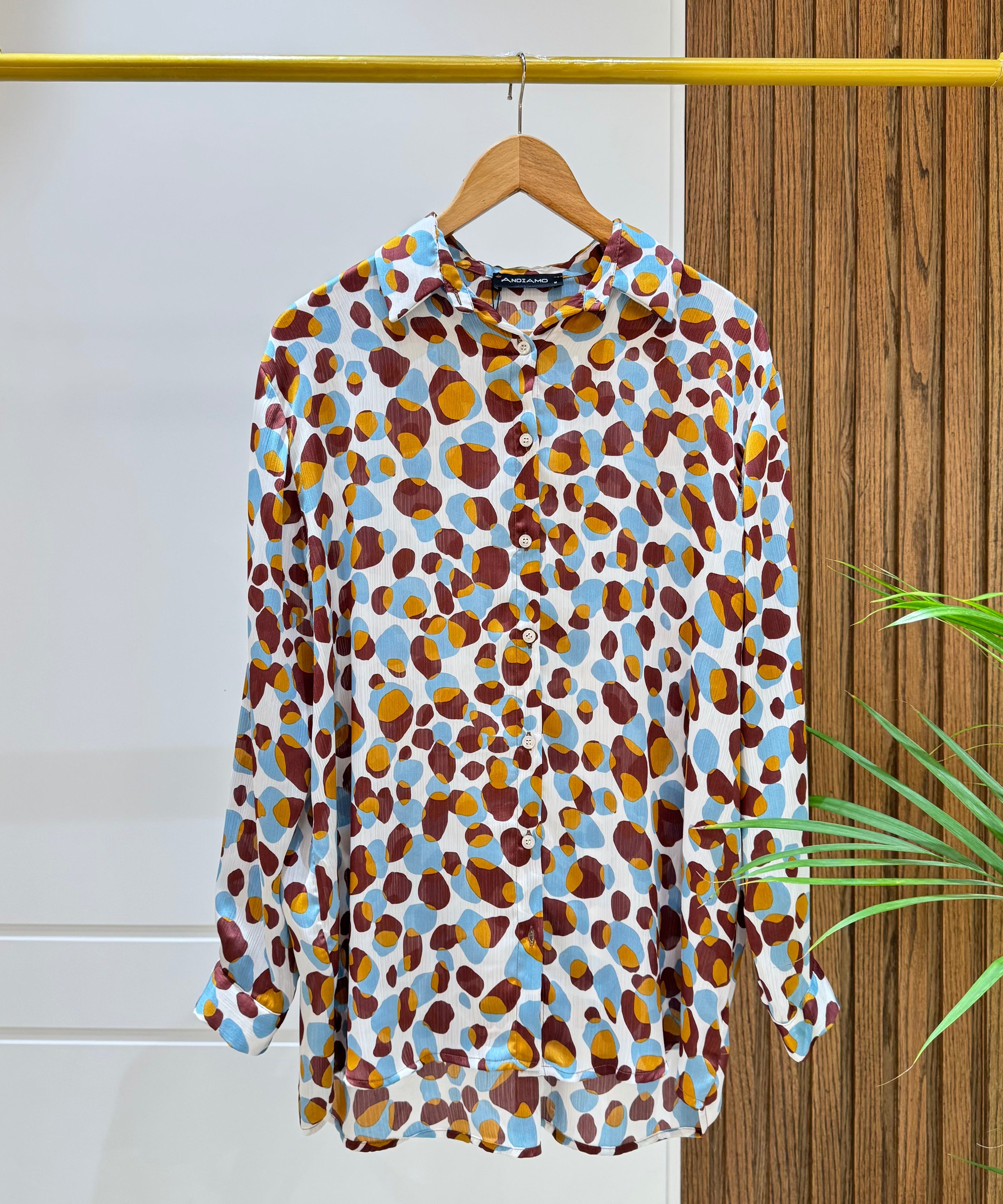 Shirt-Spanish Linen-BURGUNDY