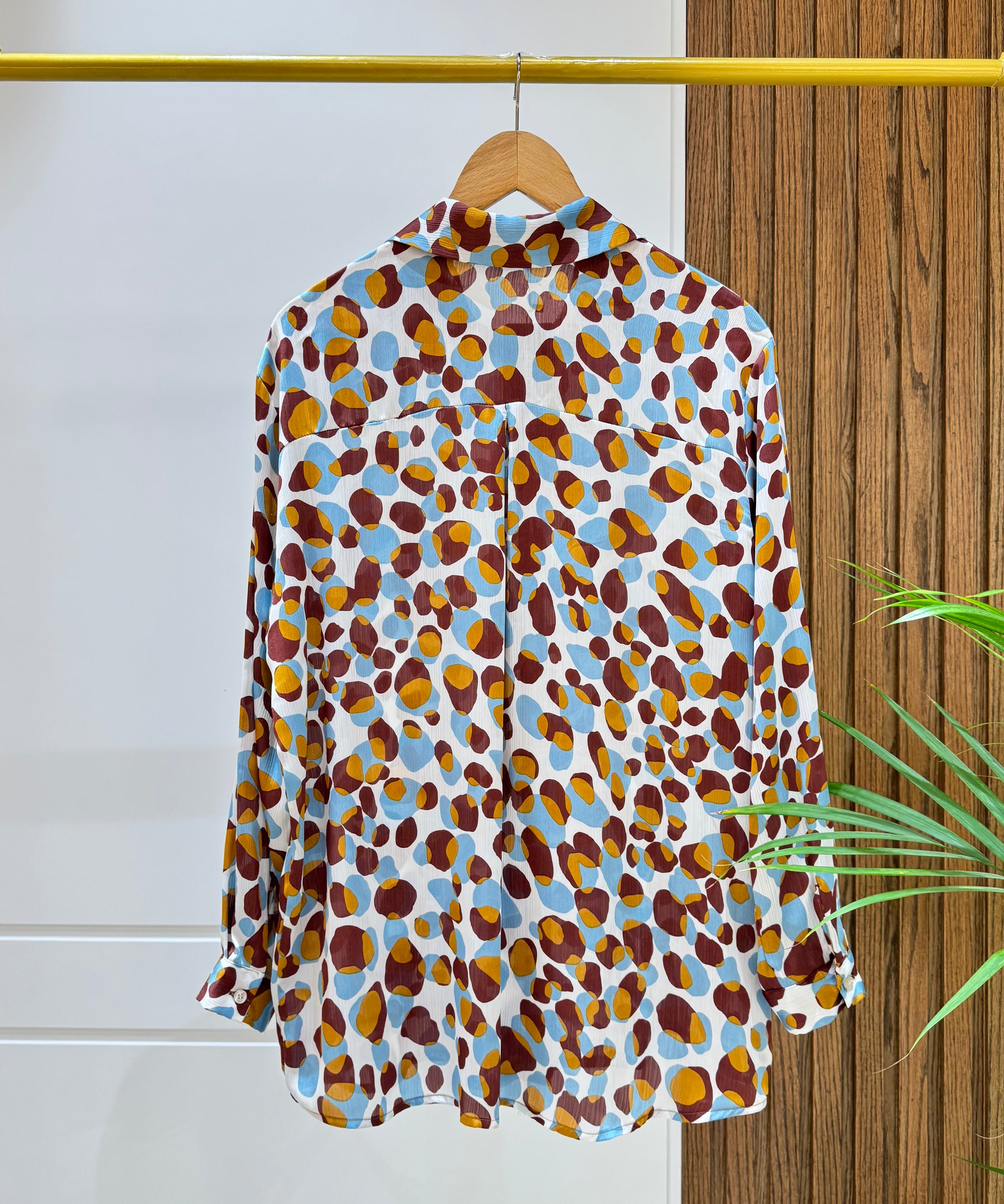 Shirt-Spanish Linen-BURGUNDY