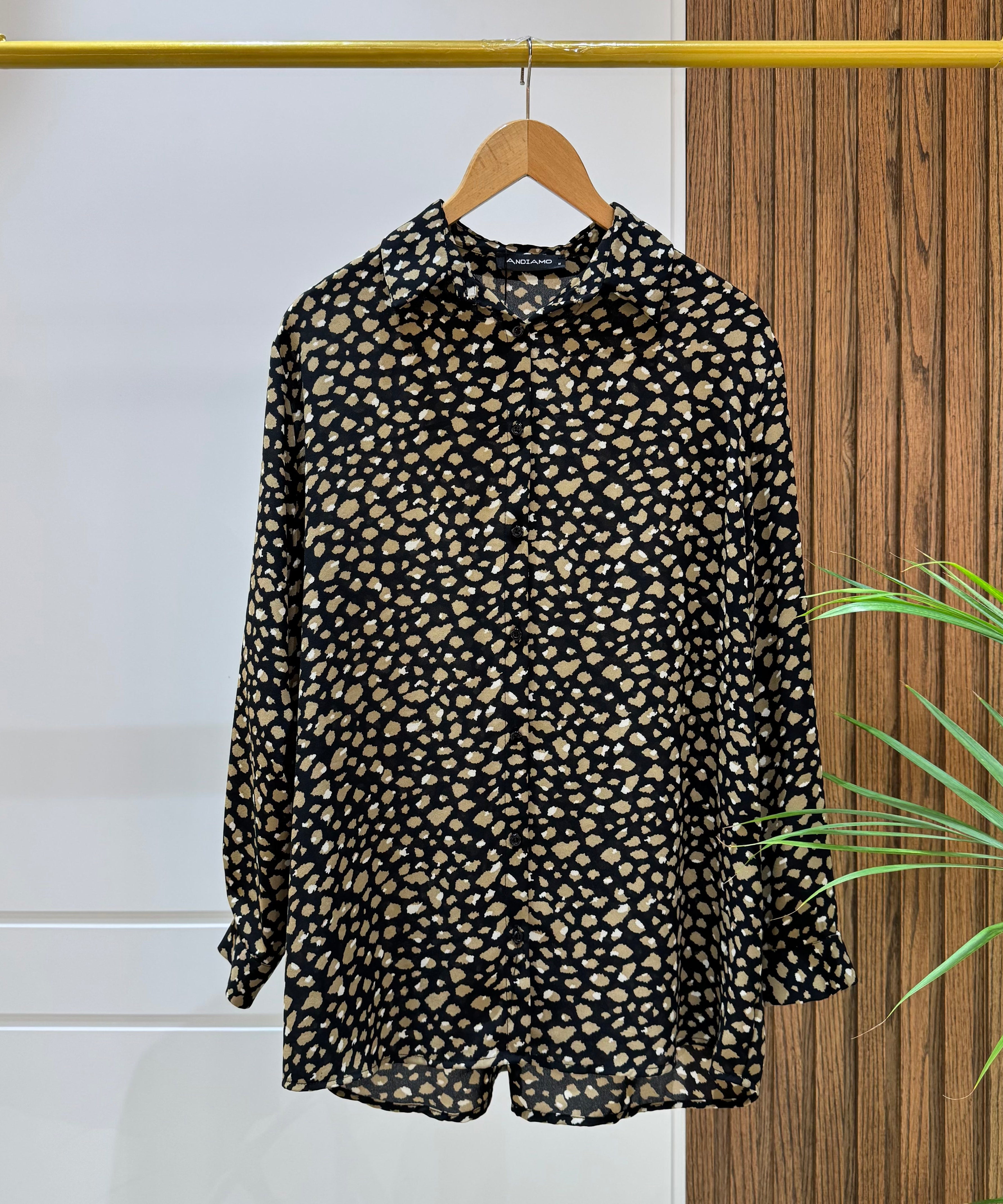 Shirt-Chiffon Crepe-CAFEE