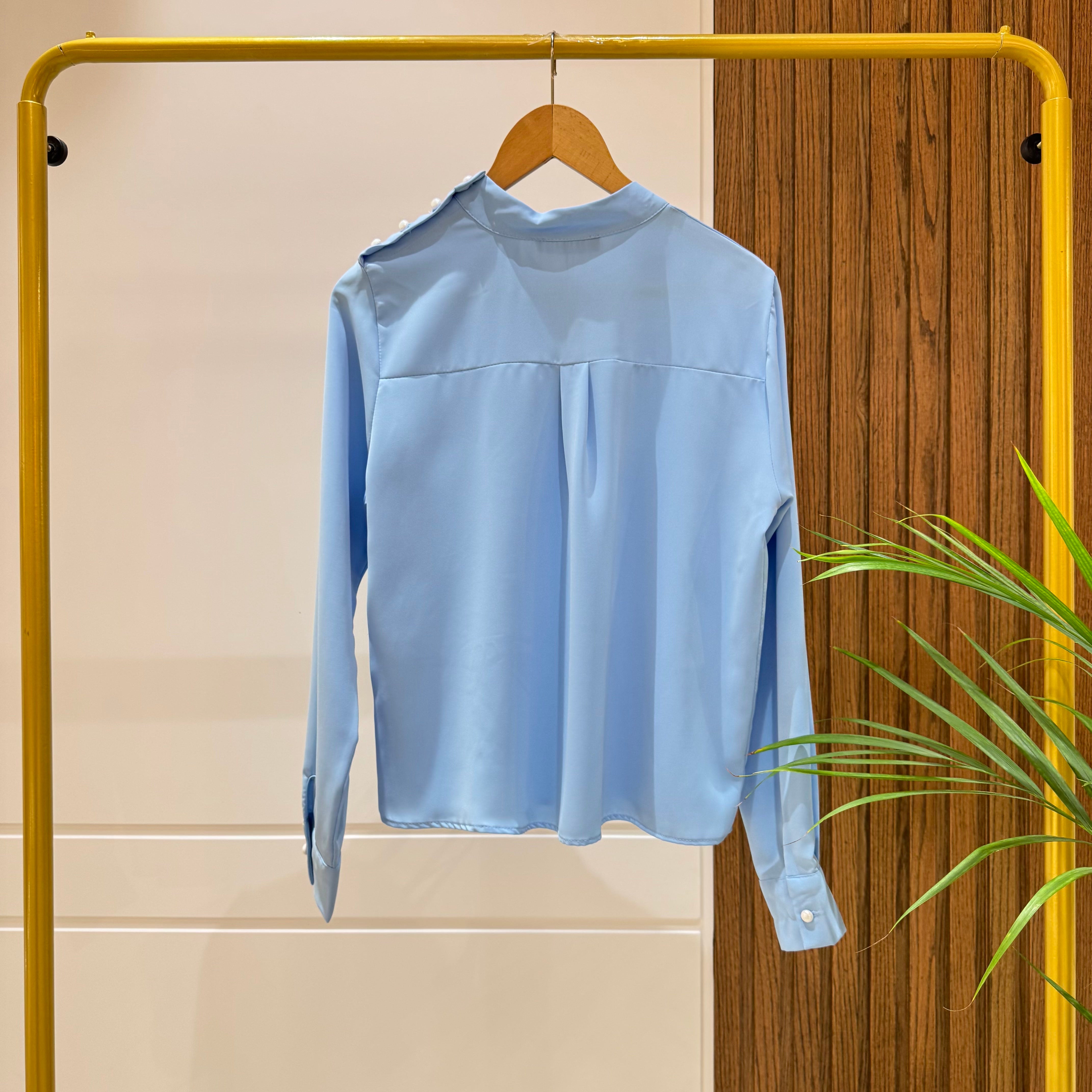 Blouse-Chiffon-SKY BLUE
