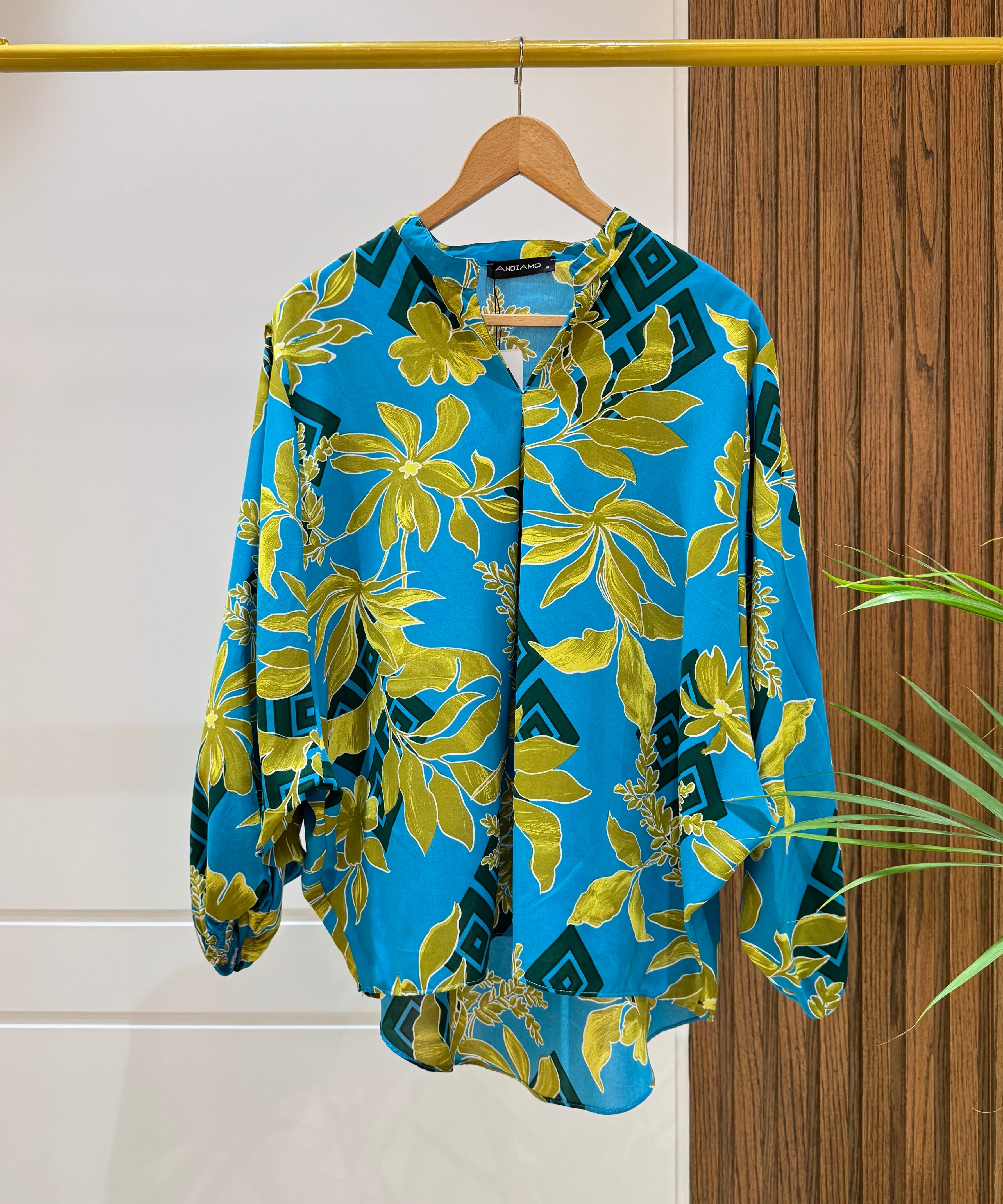 Blouse-Satin-TURQUOIS