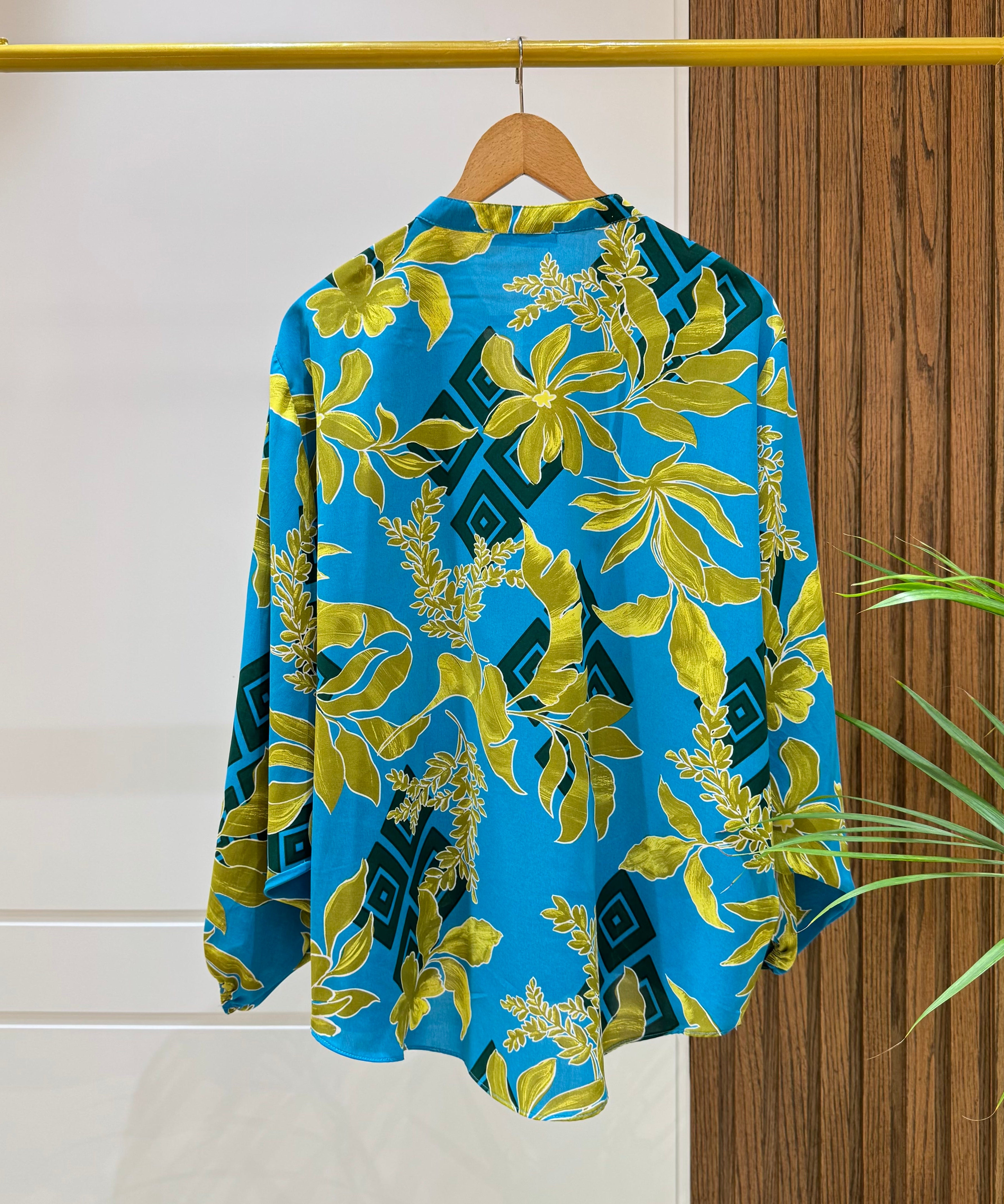 Blouse-Satin-TURQUOIS