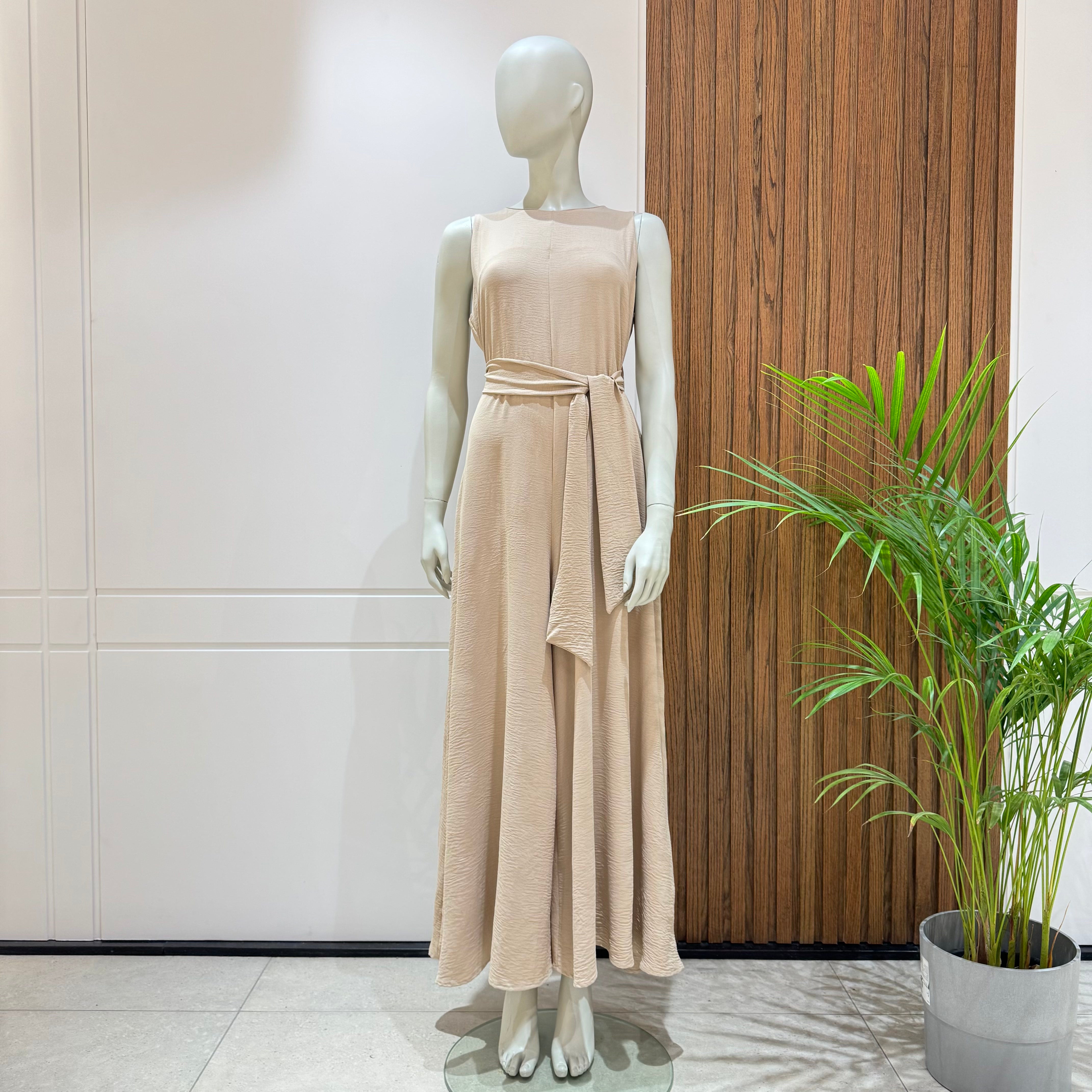 Jumpsuit-Cotton Viscose-BEIGE