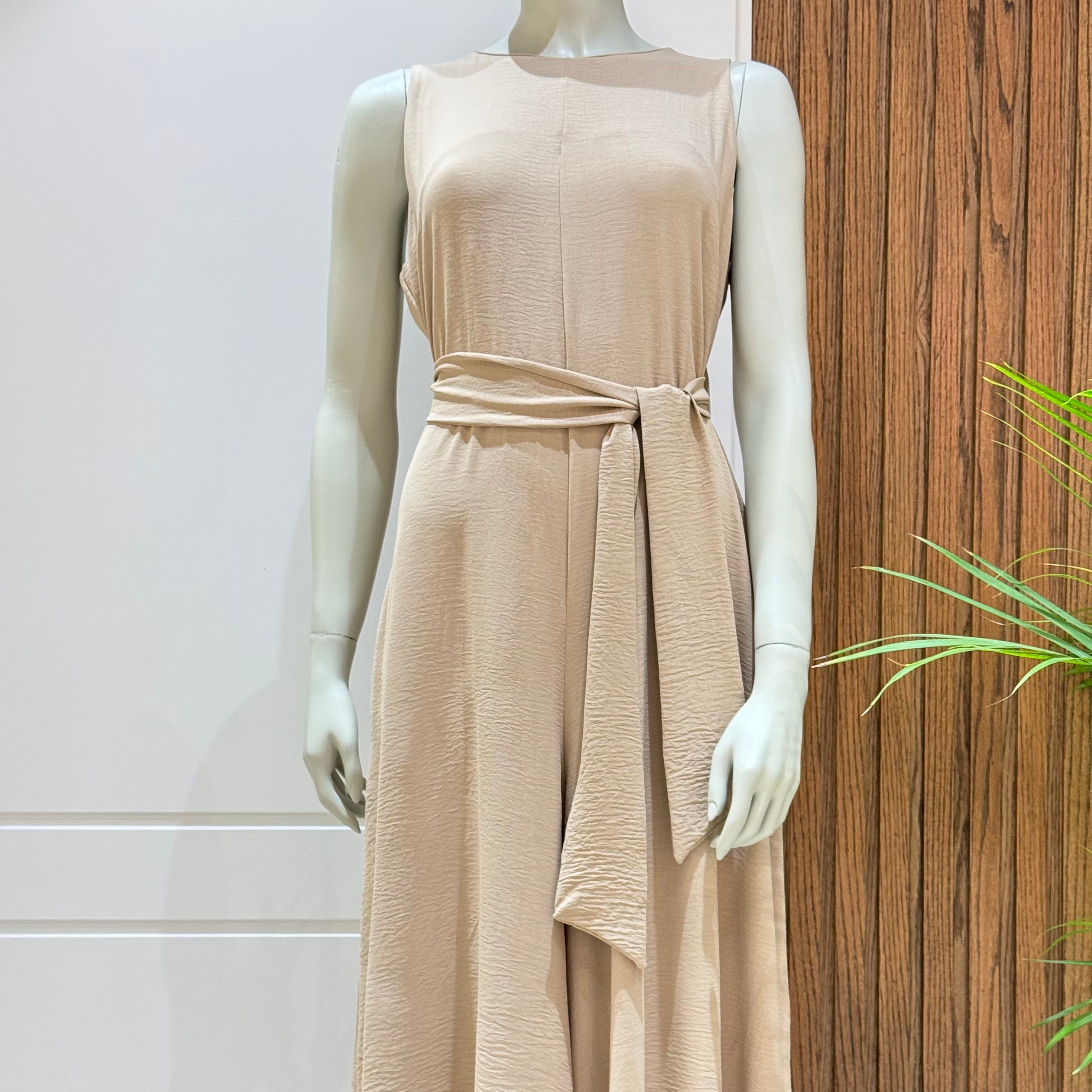 Jumpsuit-Cotton Viscose-BEIGE
