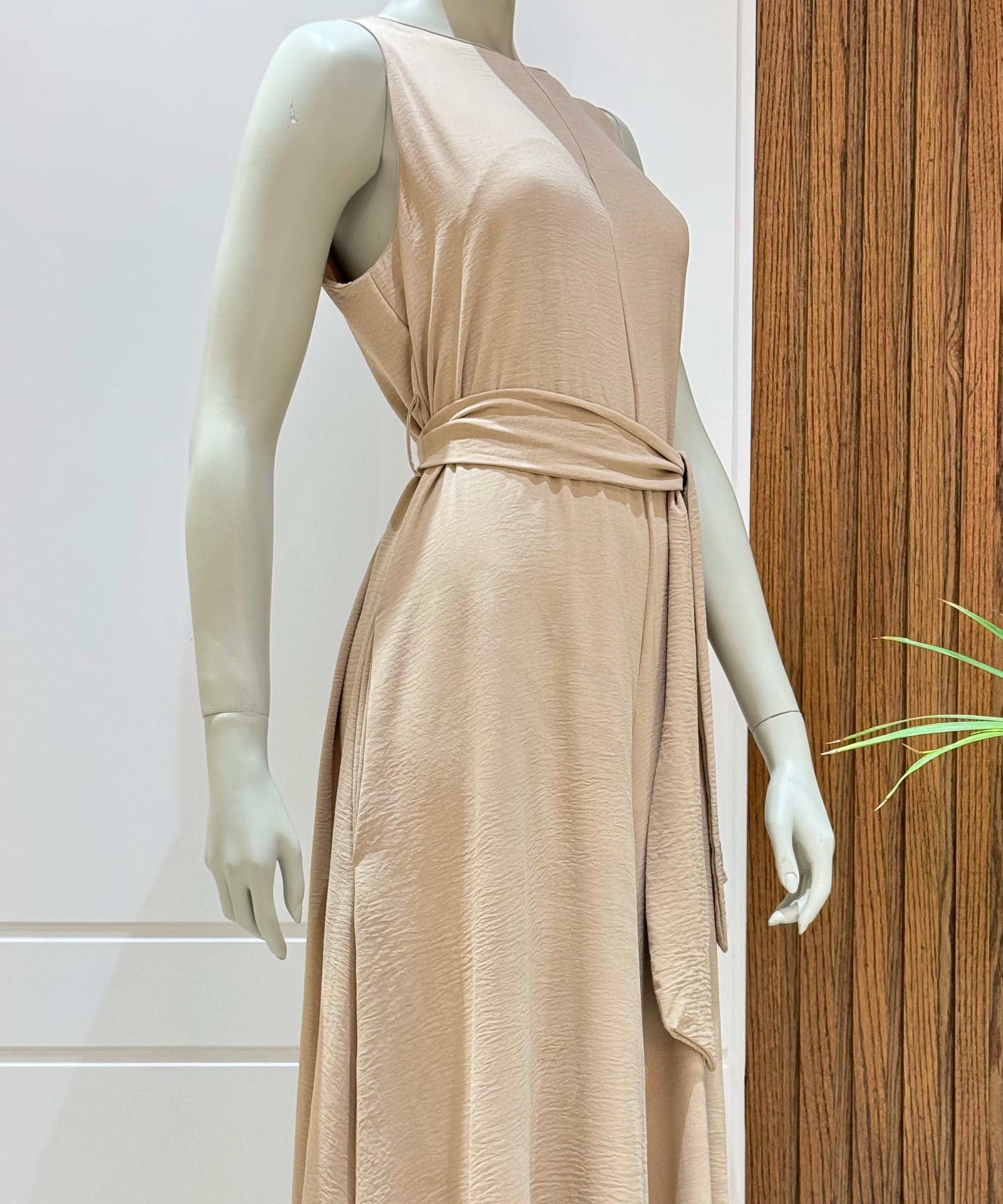 Jumpsuit-Cotton Viscose-BEIGE