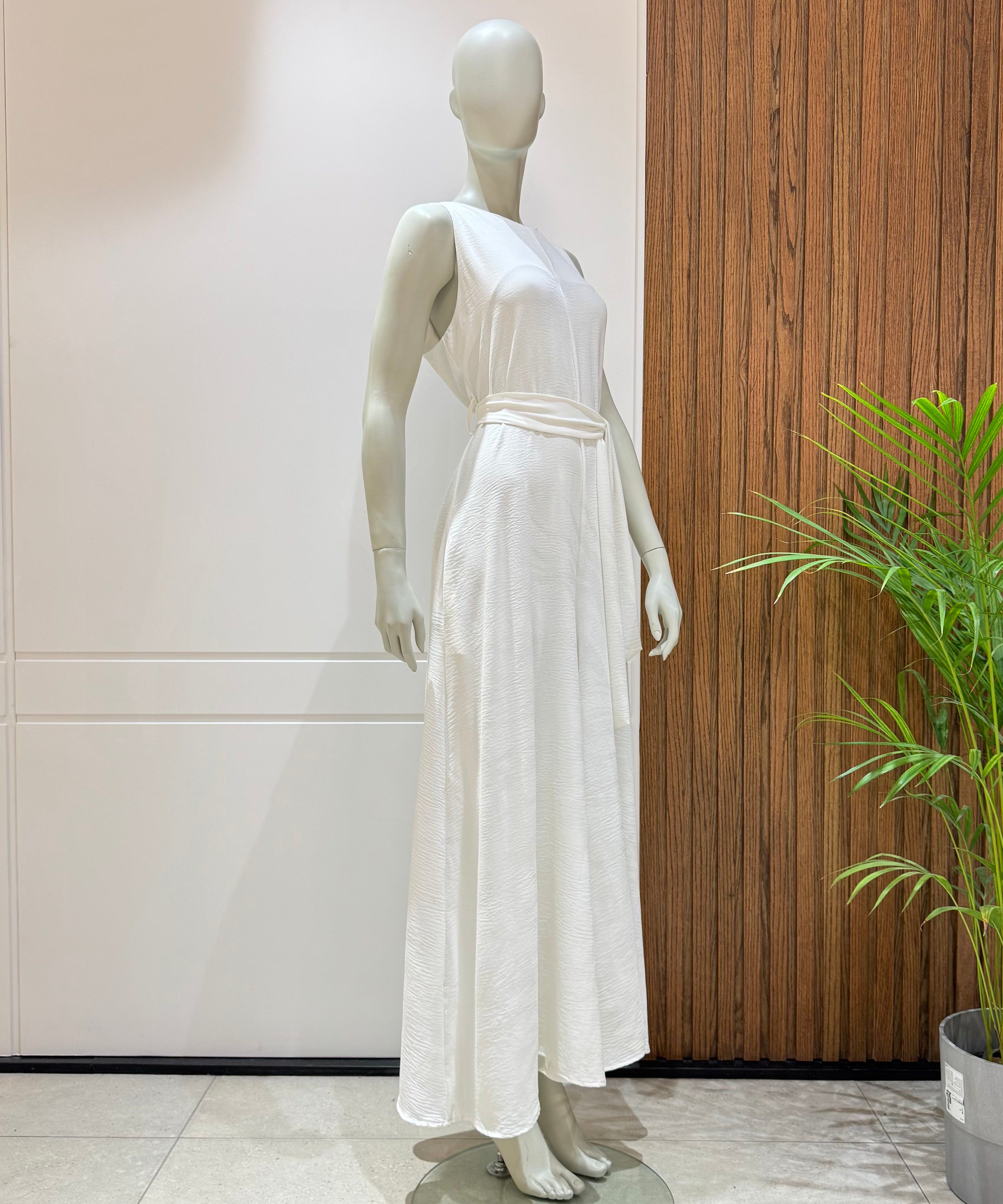 Jumpsuit-Cotton Viscose-OF WHITE