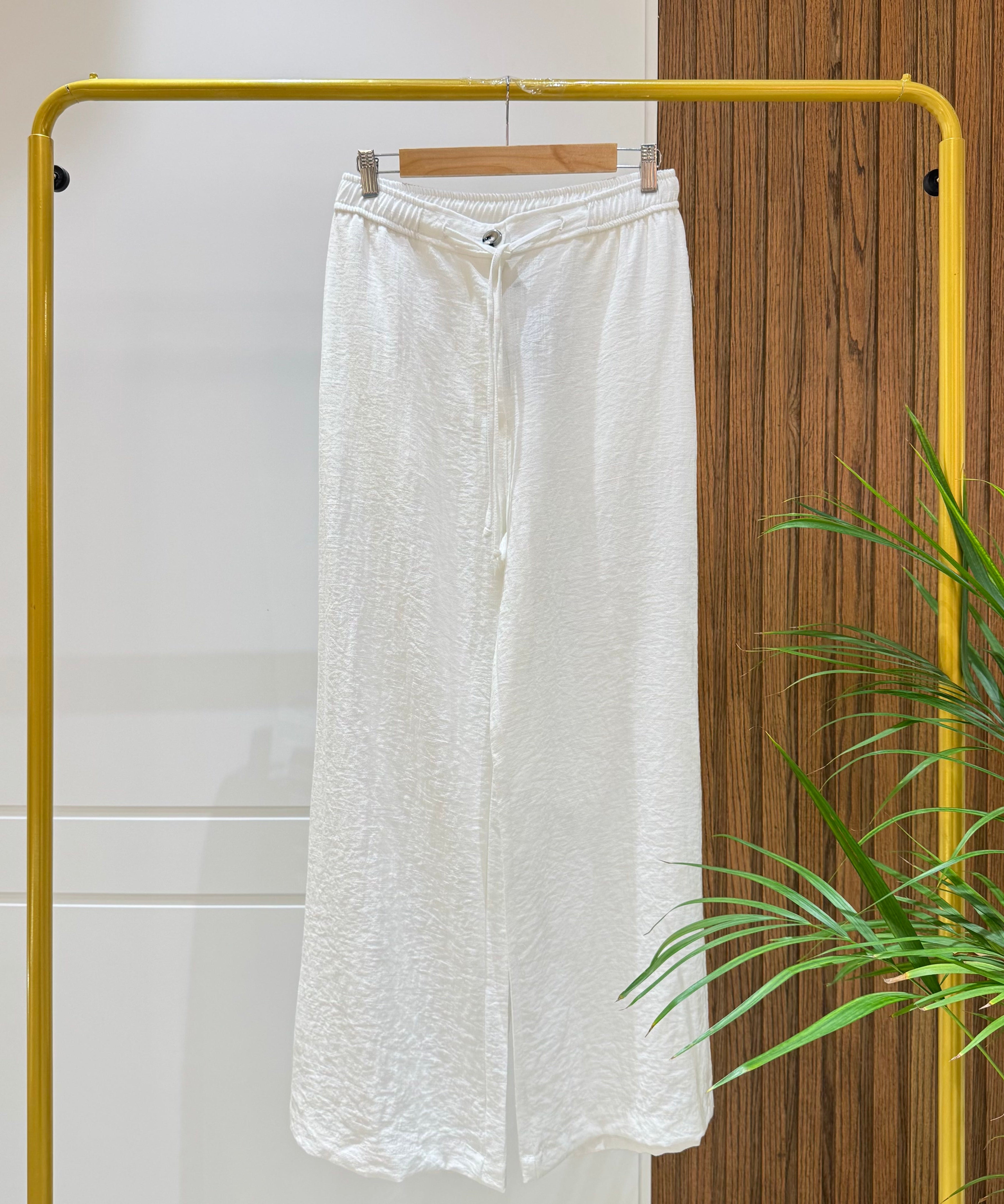 Trousers-Linen-OF WHITE