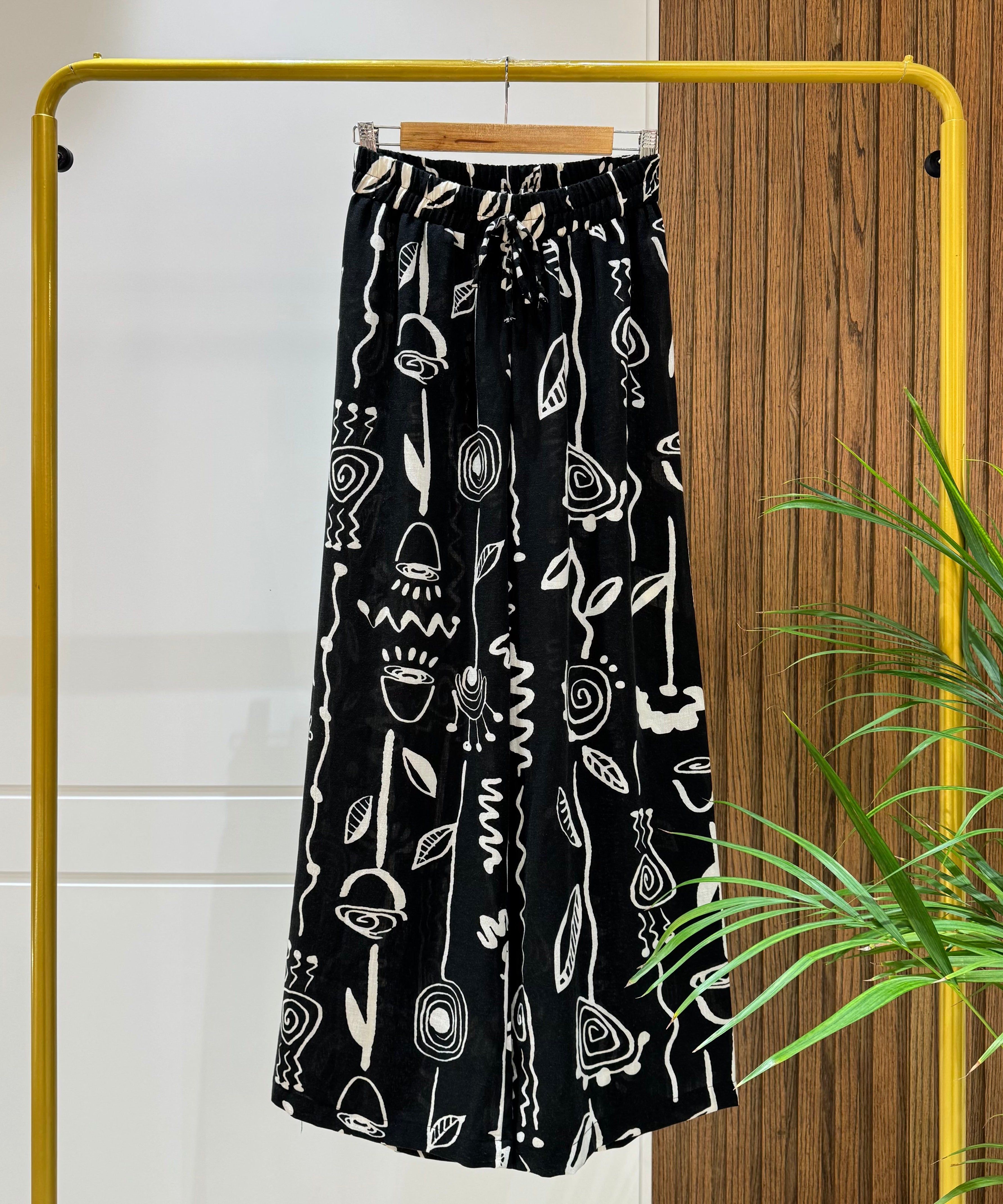 Trousers-Linen-BLACK