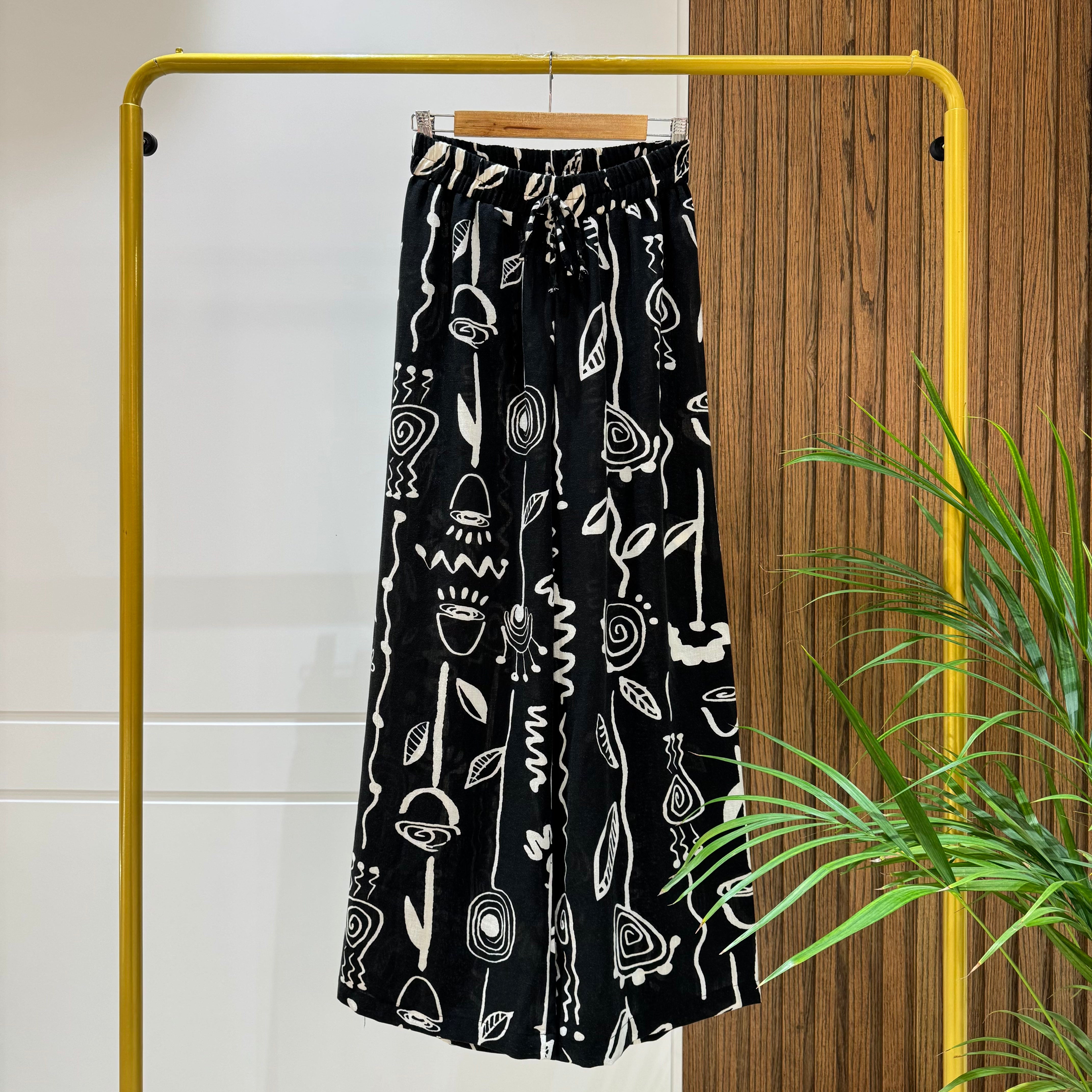 Trousers-Linen-BLACK