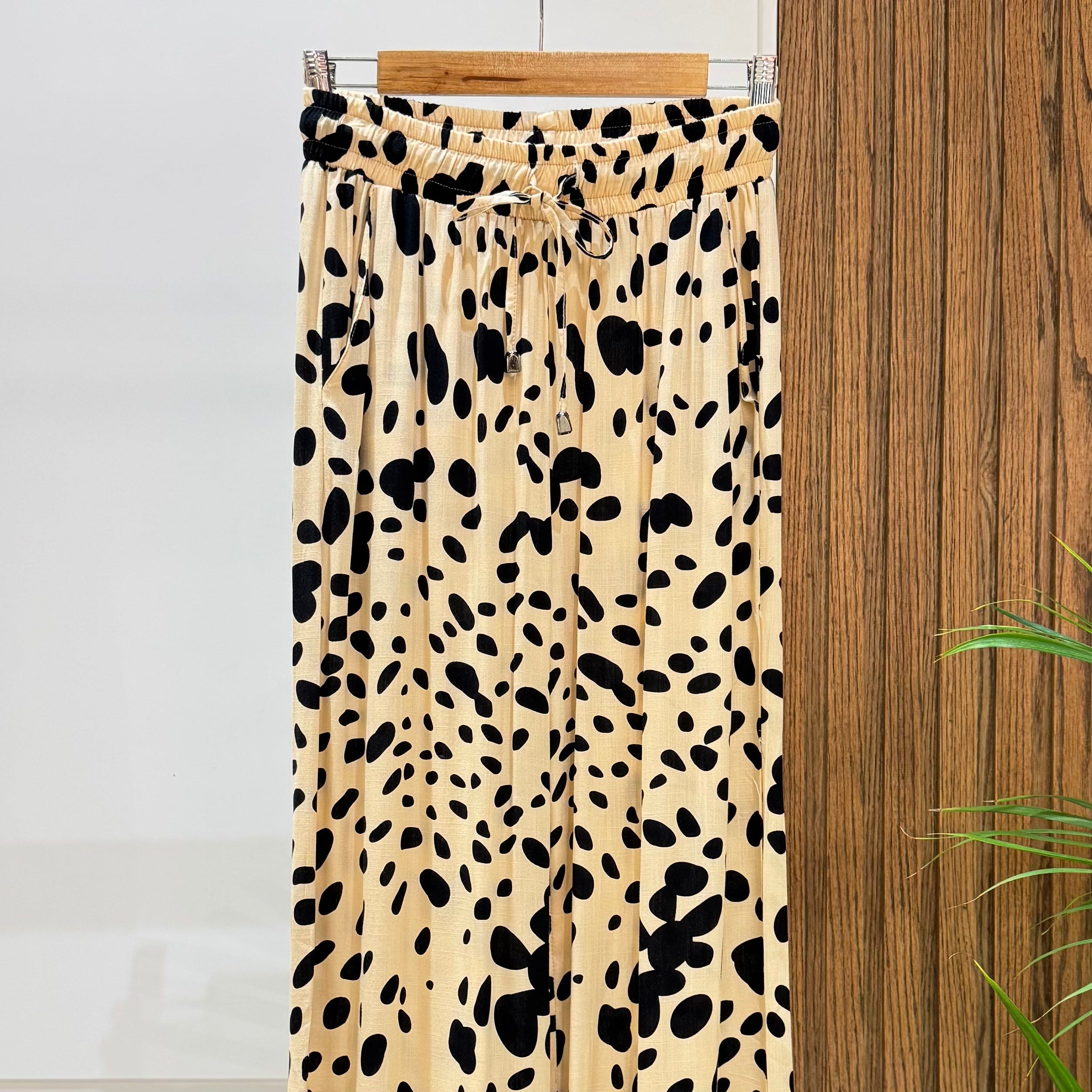 Trousers-Cotton Viscose-OF WHITE