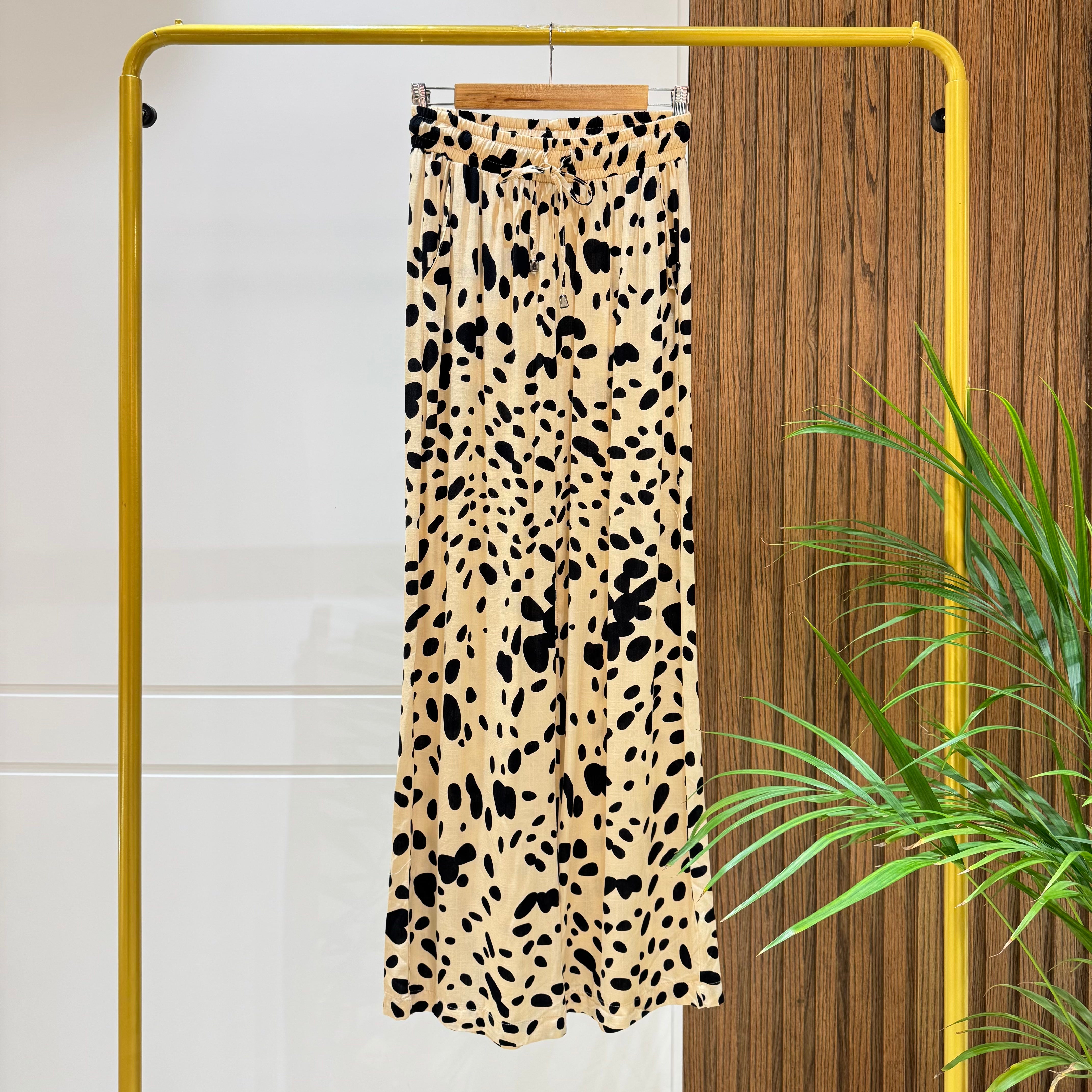 Trousers-Cotton Viscose-OF WHITE