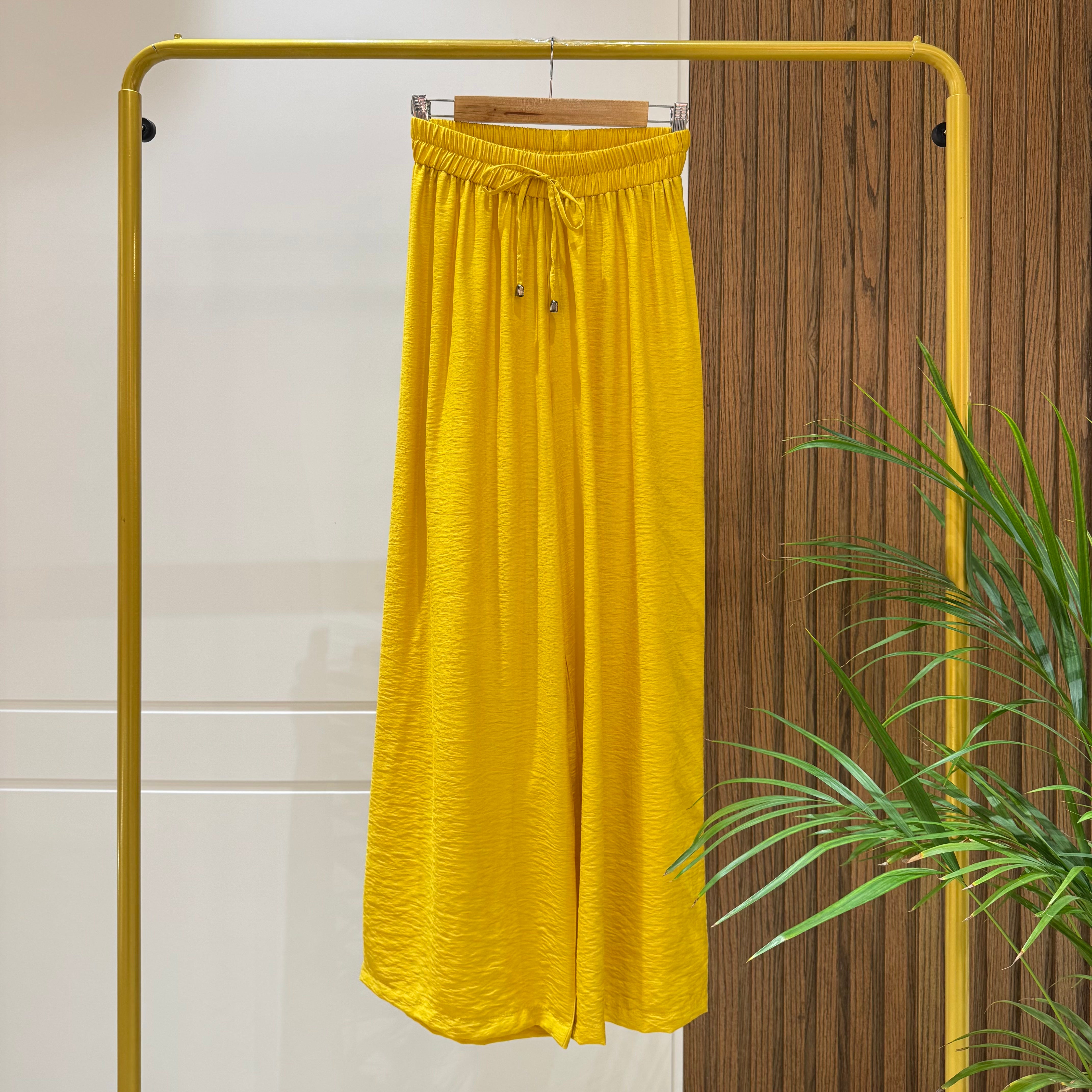 Trousers-Spanish Linen-MUSTARD