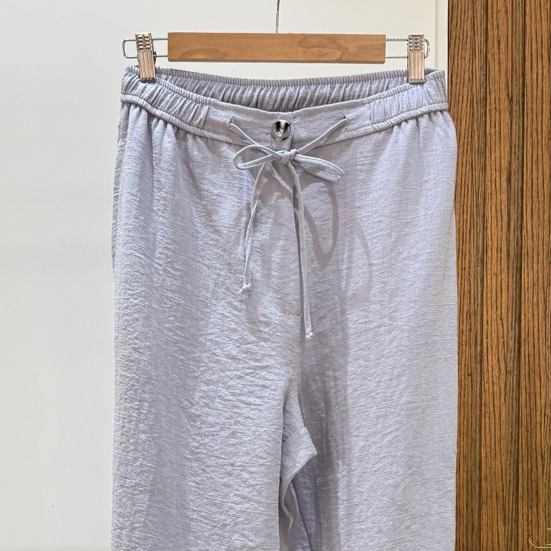 Trousers- Linen-GRAY