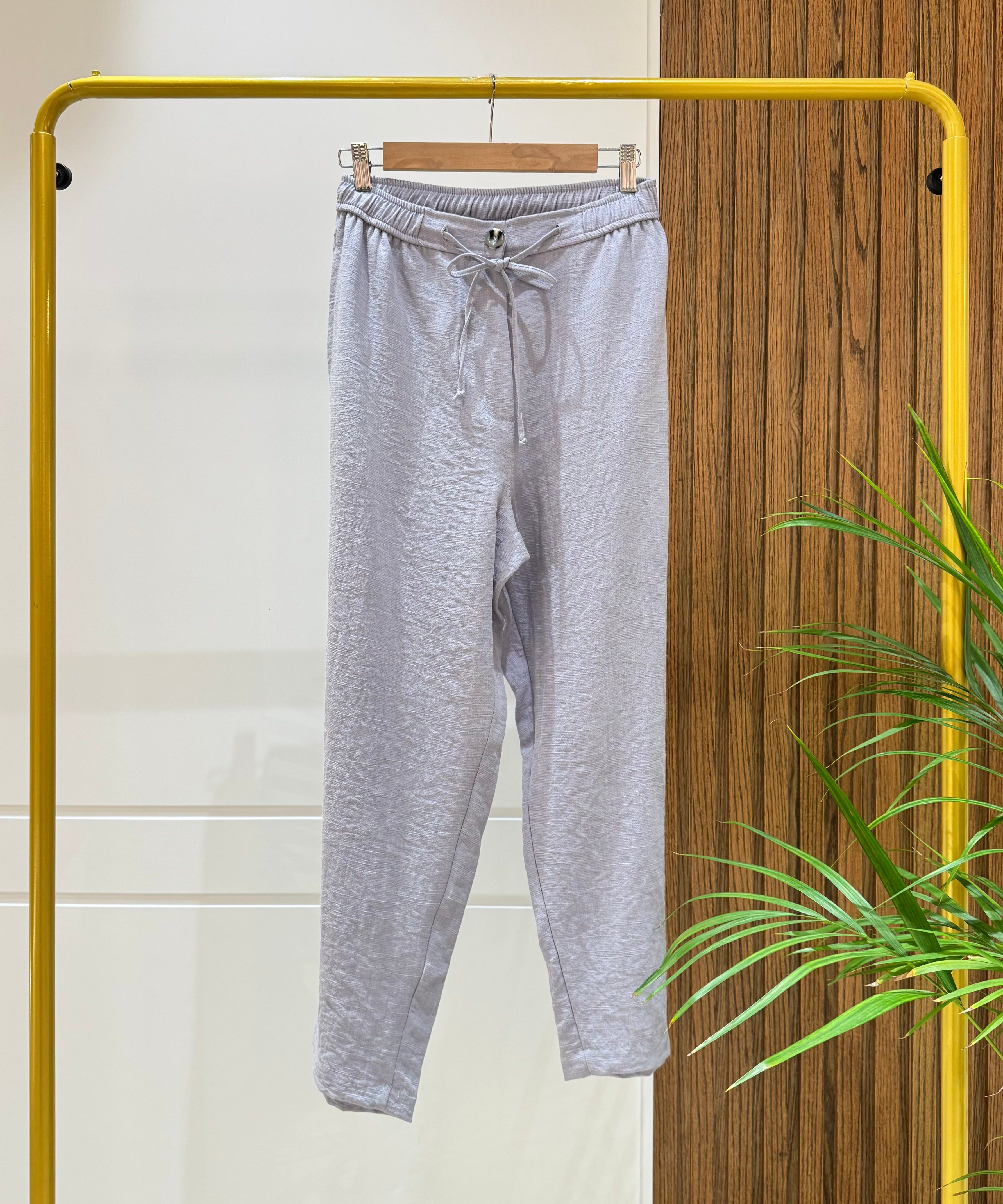 Trousers- Linen-GRAY