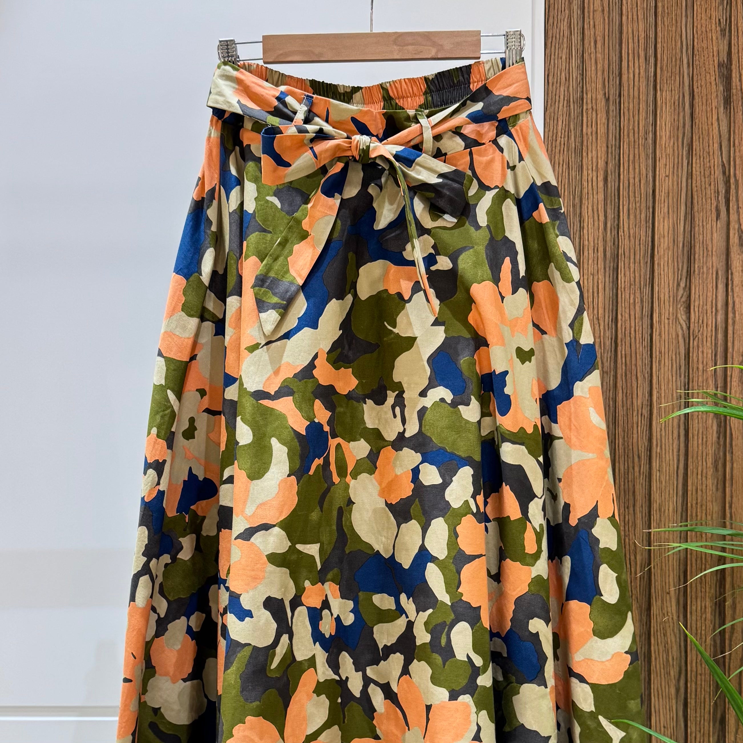 Skirt-Cotton Polyester-OLIVE