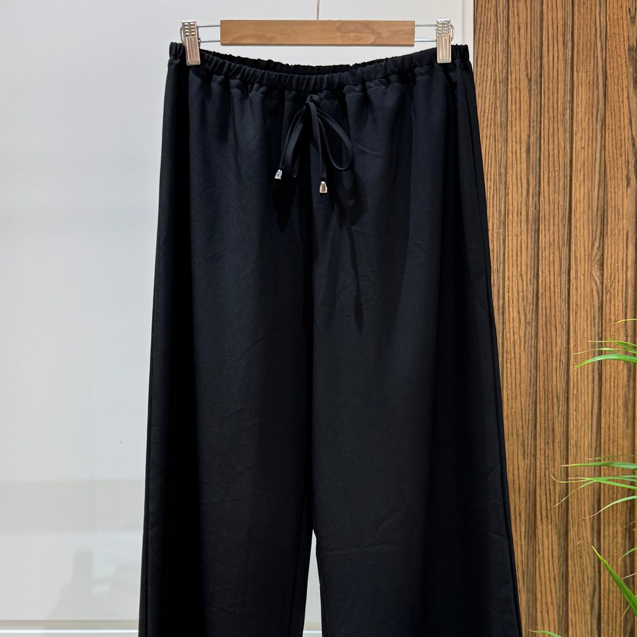 Trousers-Spanish Linen-BLACK