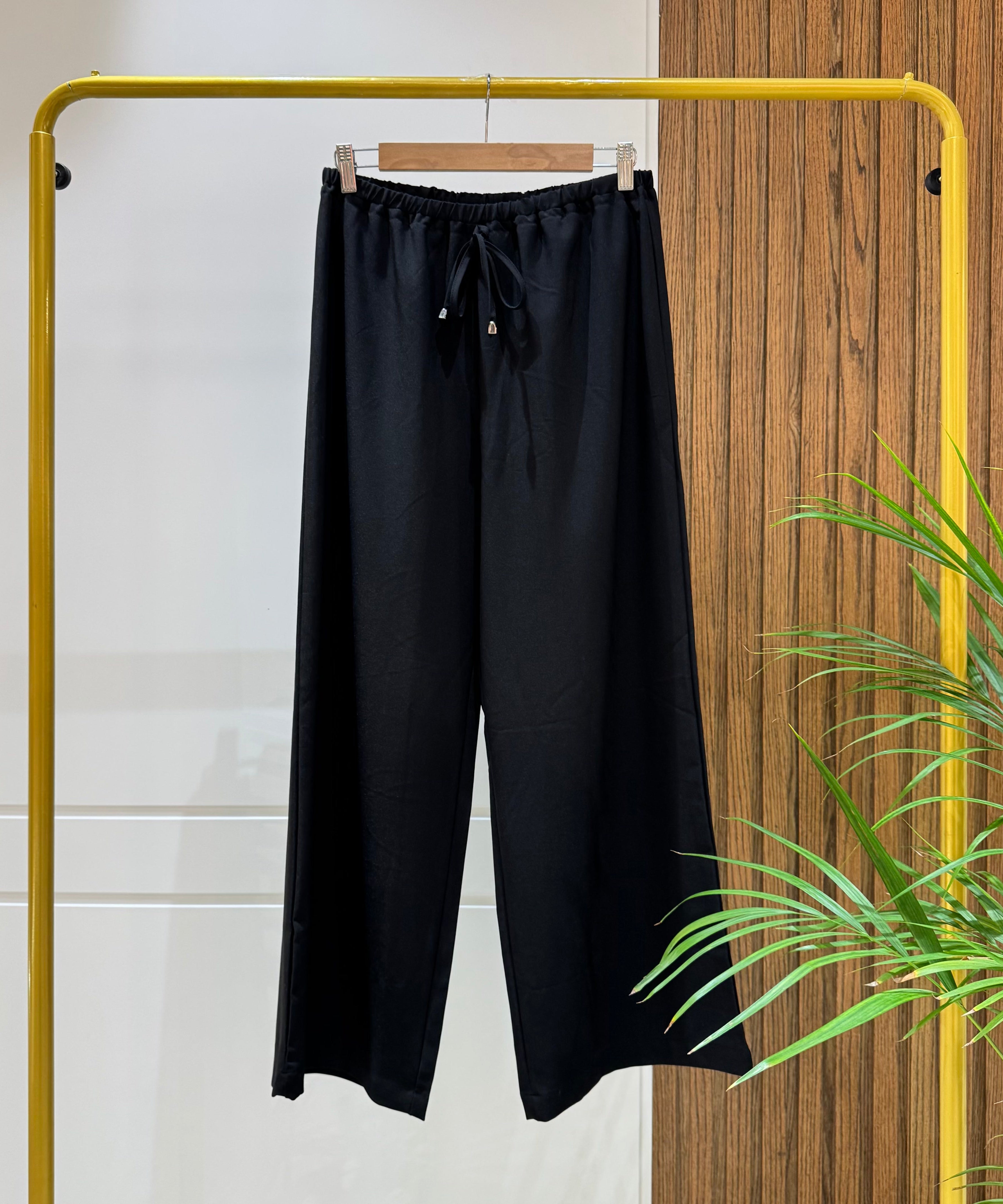 Trousers-Spanish Linen-BLACK