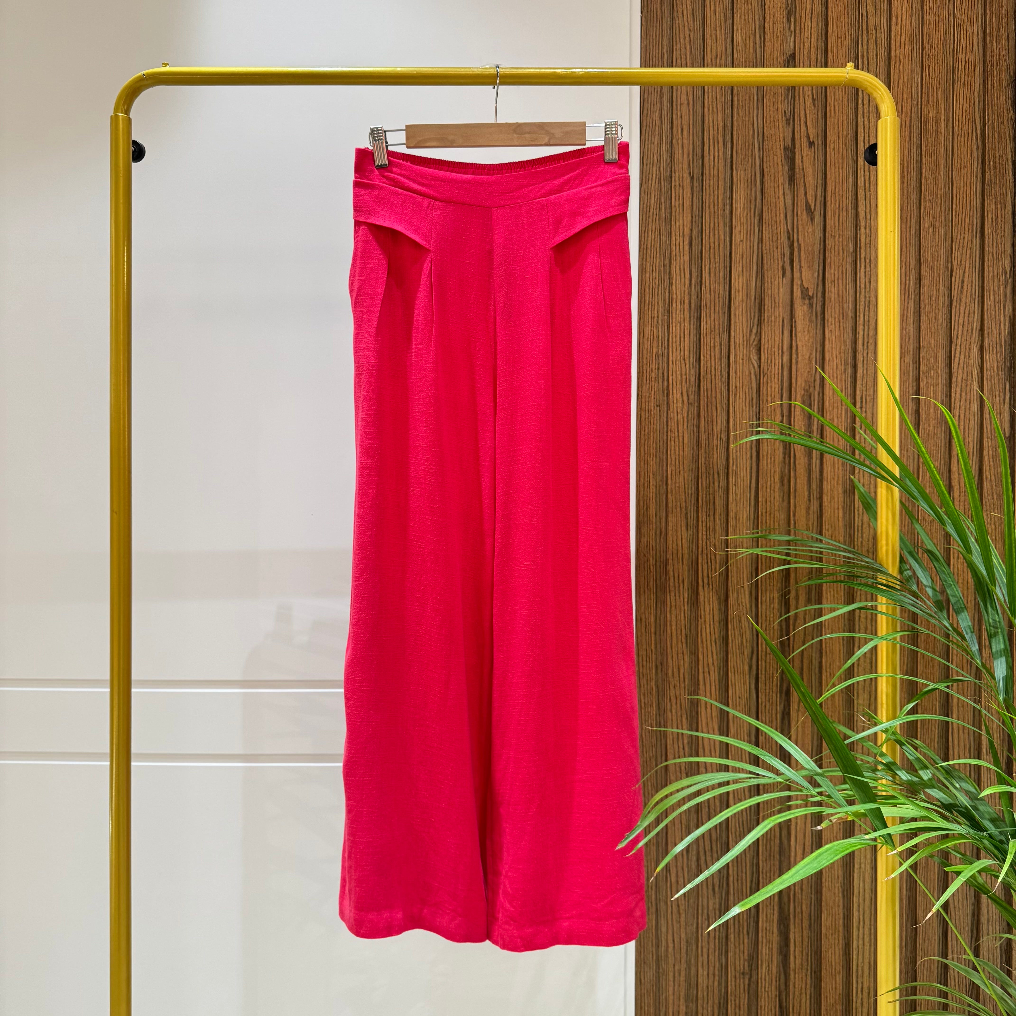 Trousers-Linen-FUCHSIA