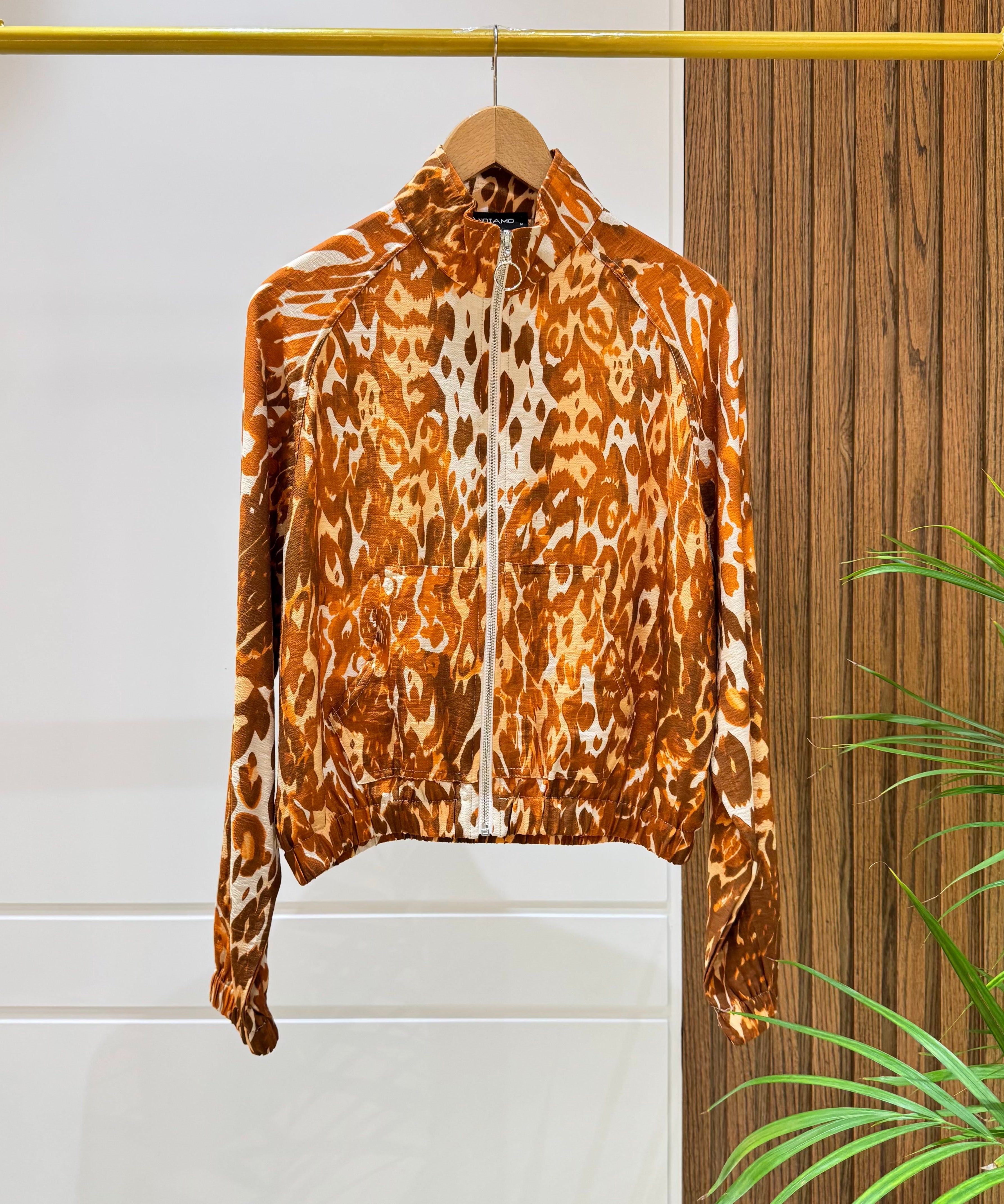 Jacket-Spanish Linen -BROWN