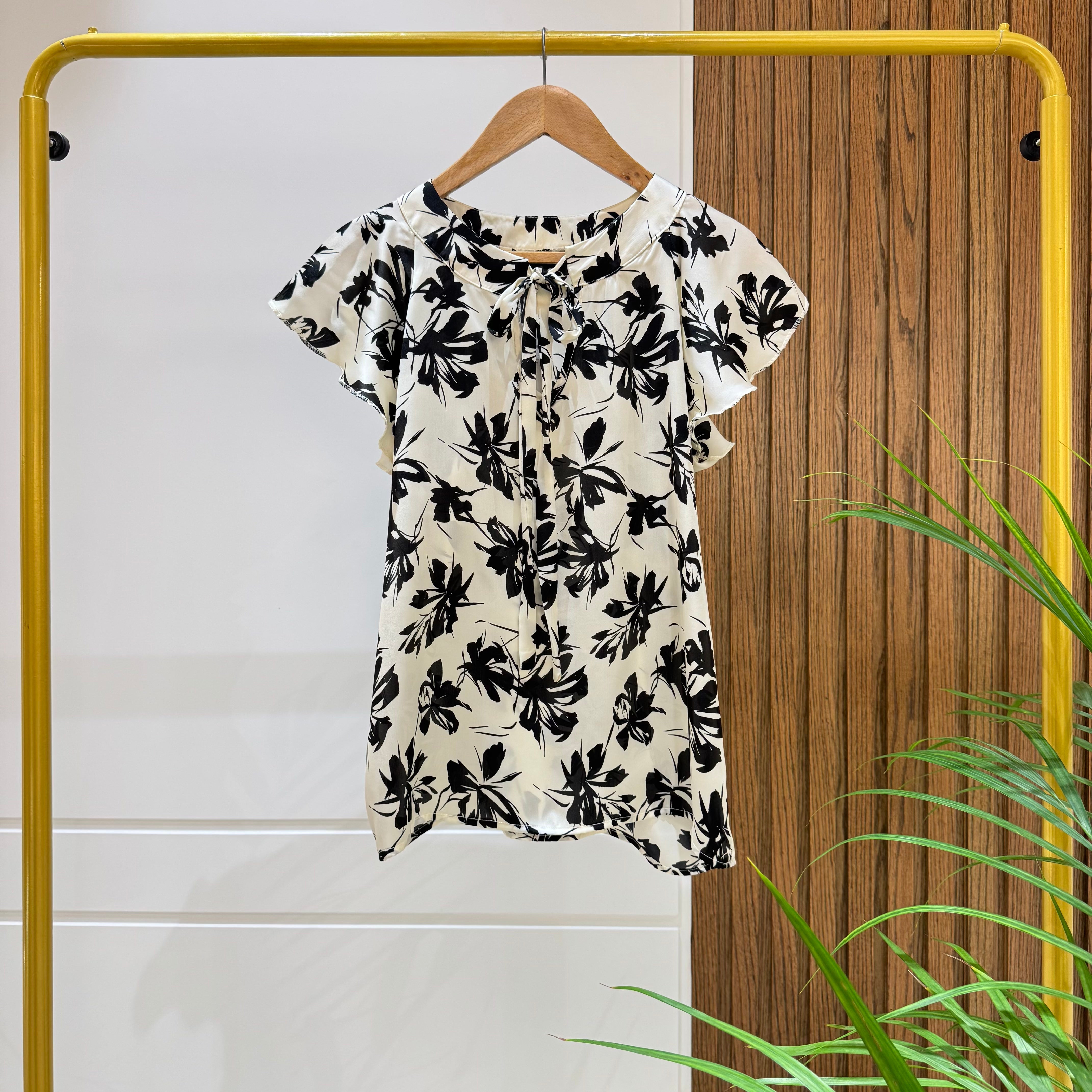 Blouse-Satin-OF WHITE