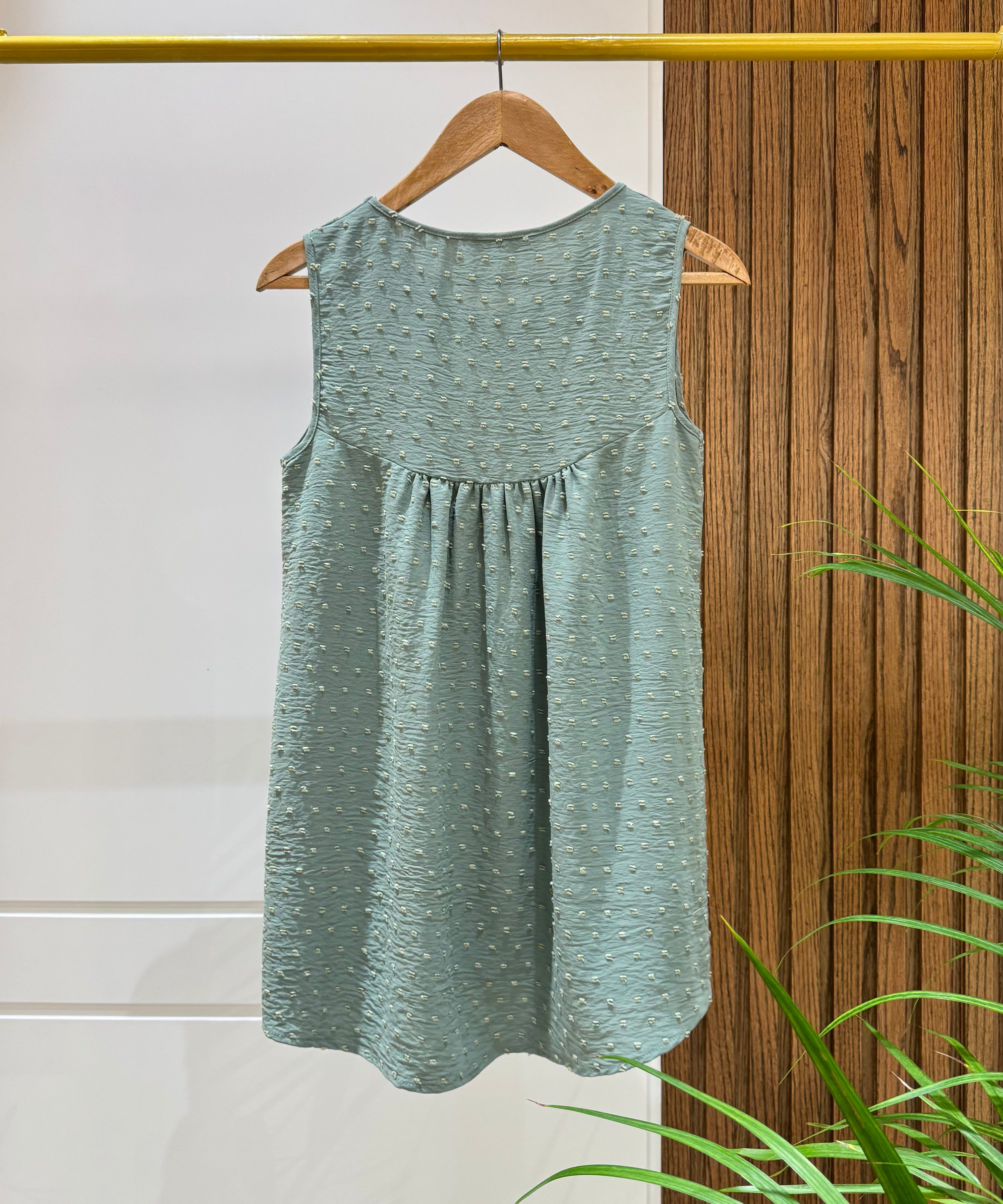 Blouse Cotton Viscose-GREEN