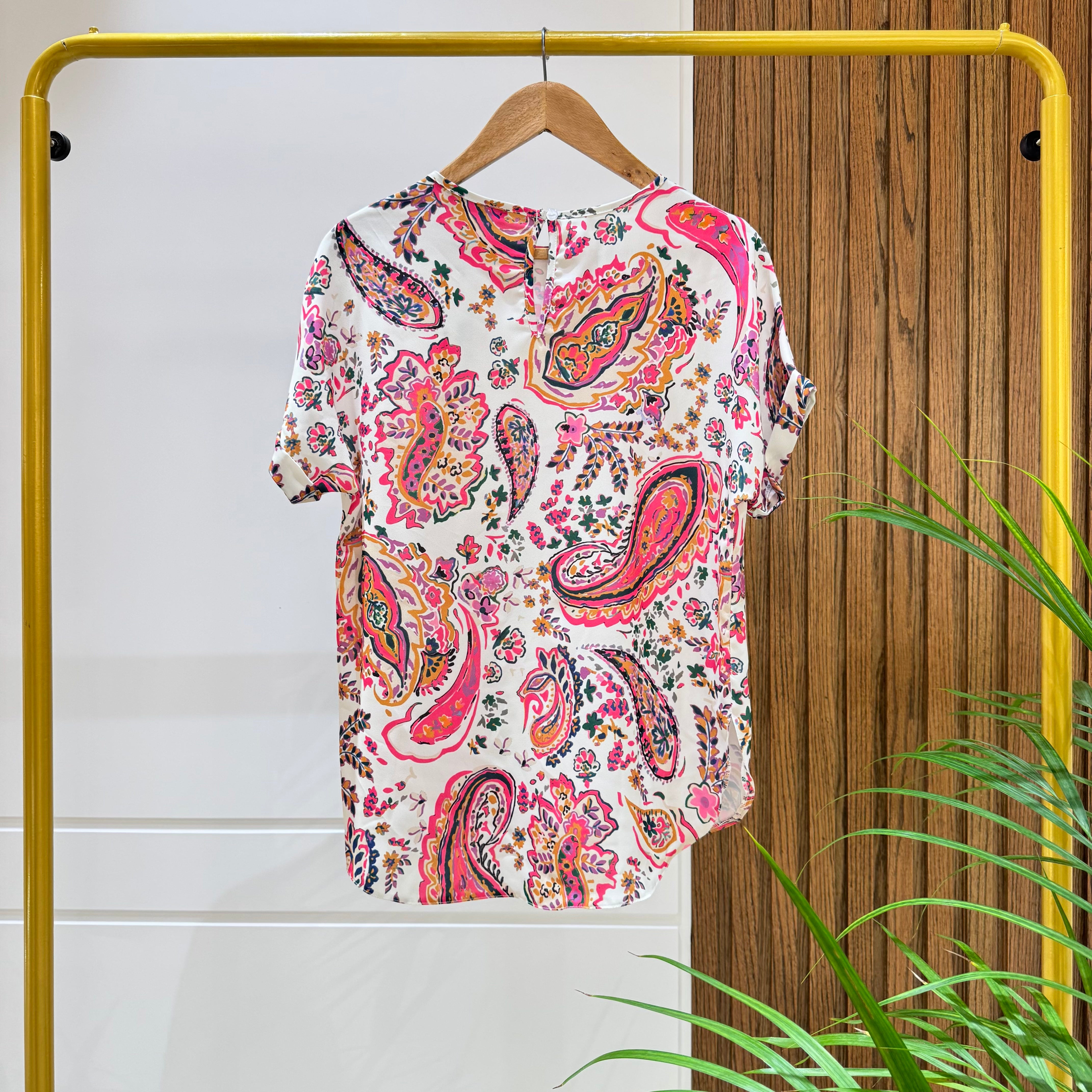 Blouse-Chiffon Crepe-FUSHIA