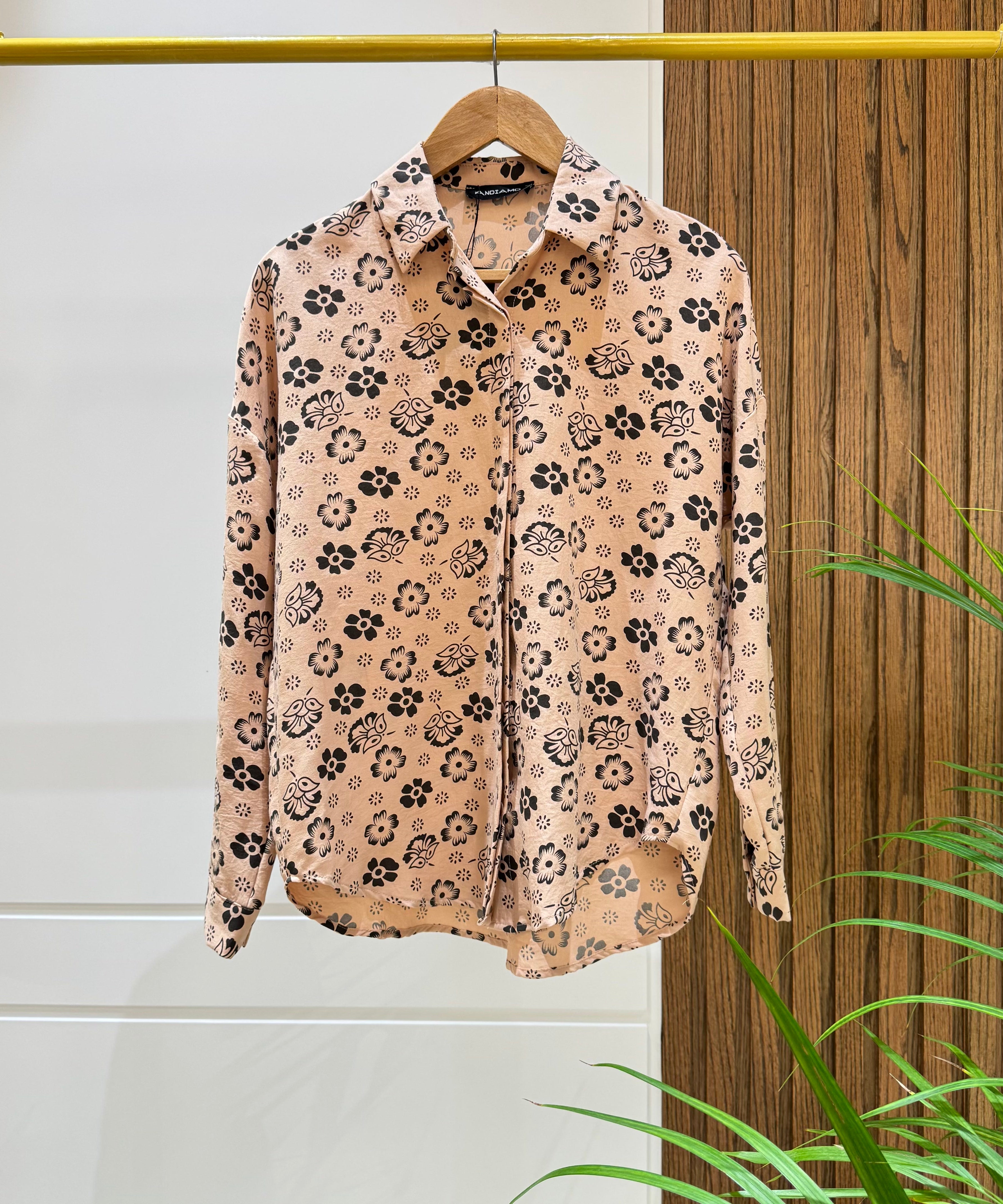 Shirt-Cotton Polyester-CAFEE