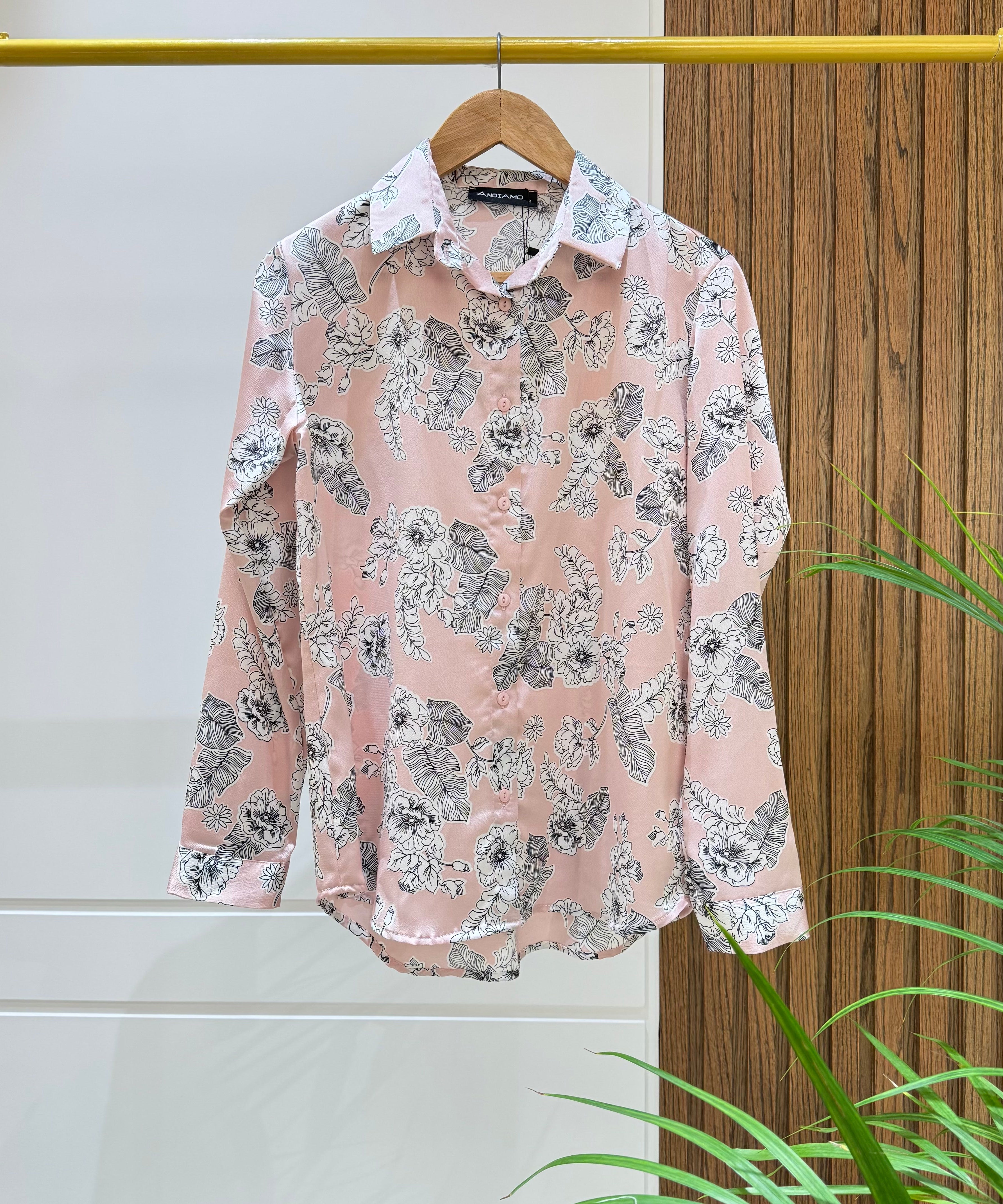 Shirt-satin-ROSE