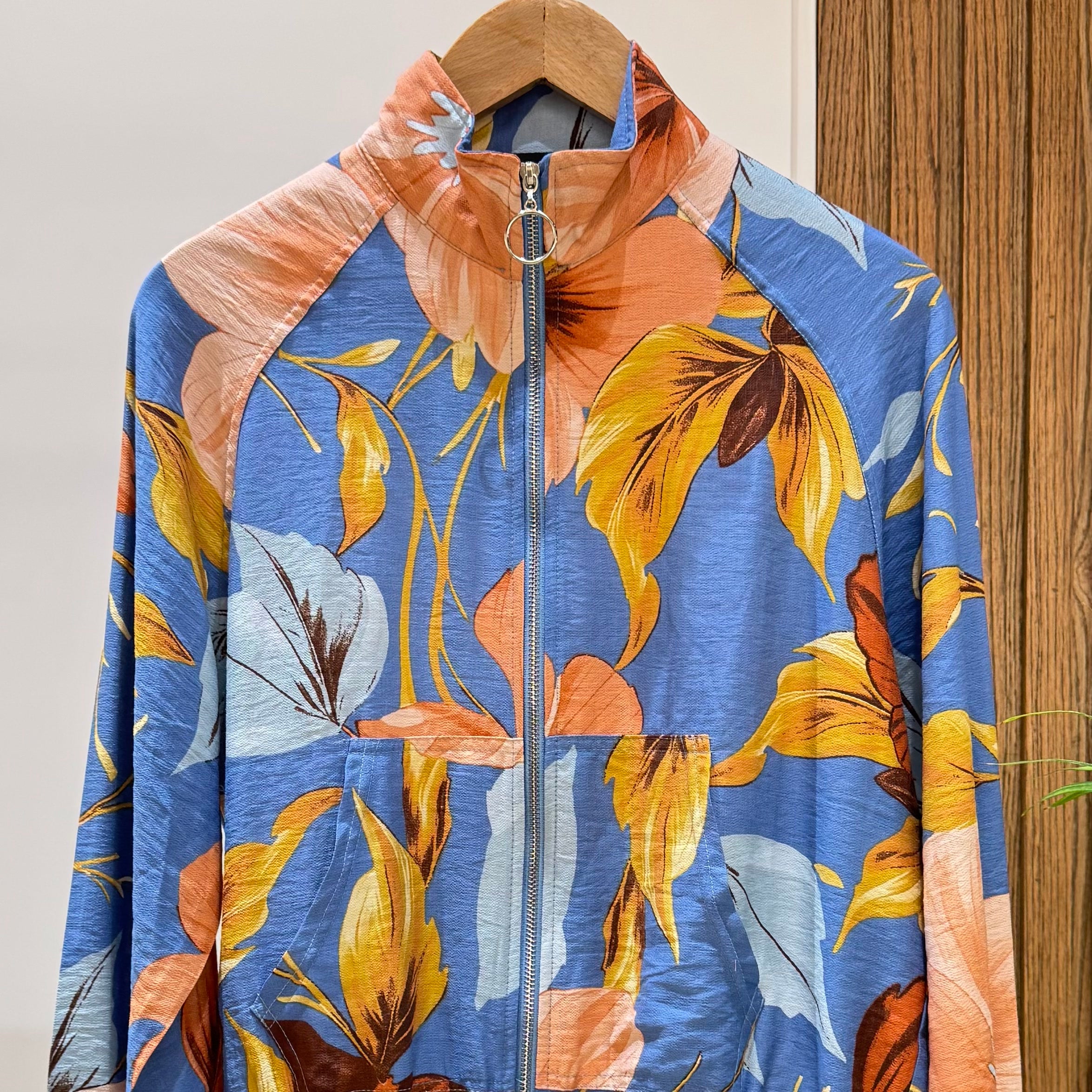 جاكيت -كتان اسباني-ازرق سماوي