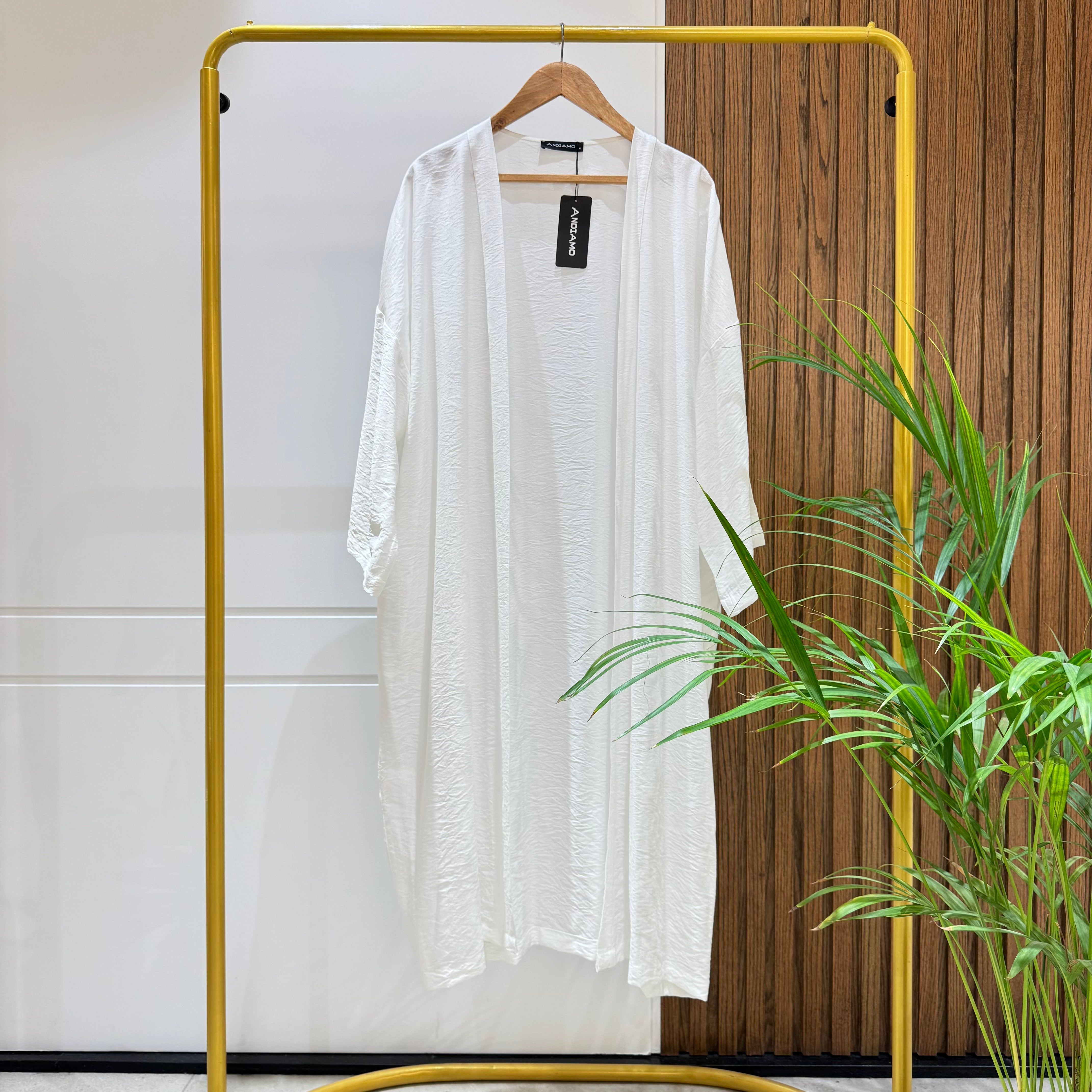 Cardigan-Cotton Viscose-WHITE