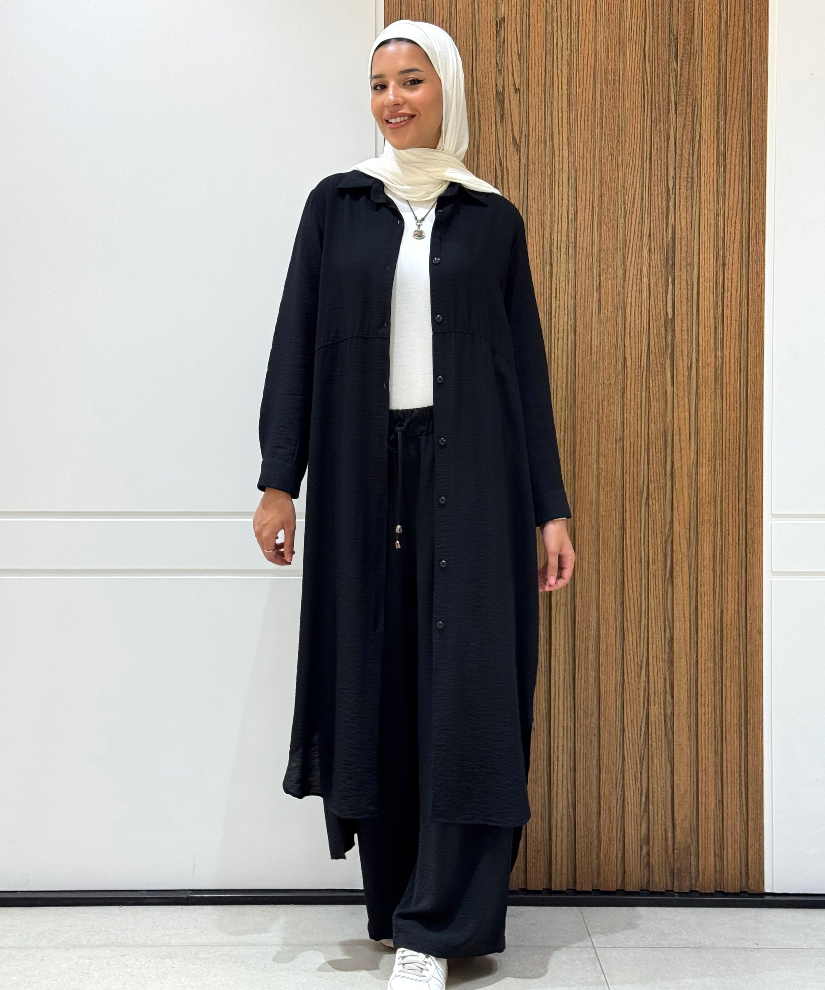 Versatile Long Tunic-Spanish Linen-Black