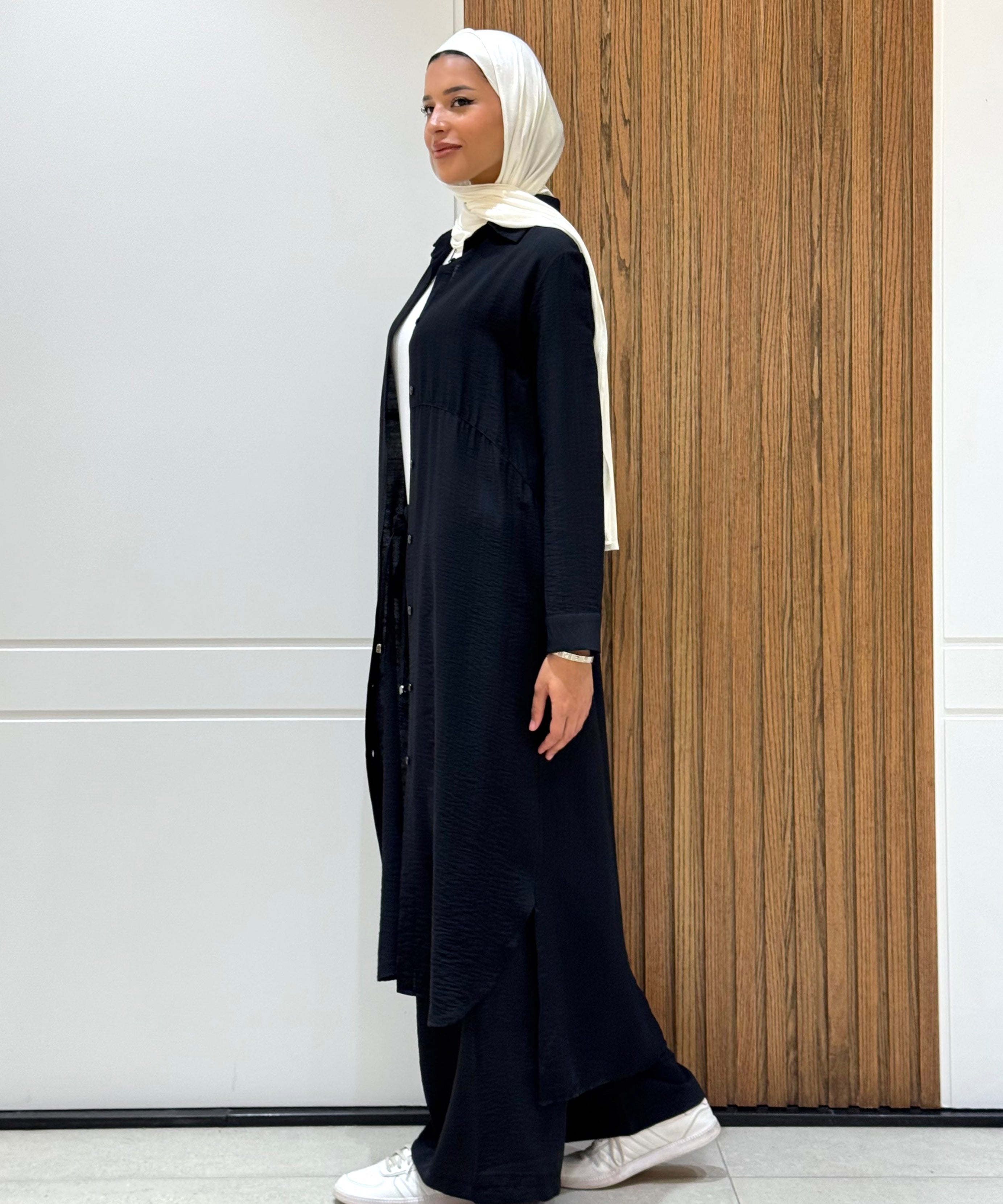 Versatile Long Tunic-Spanish Linen-Black