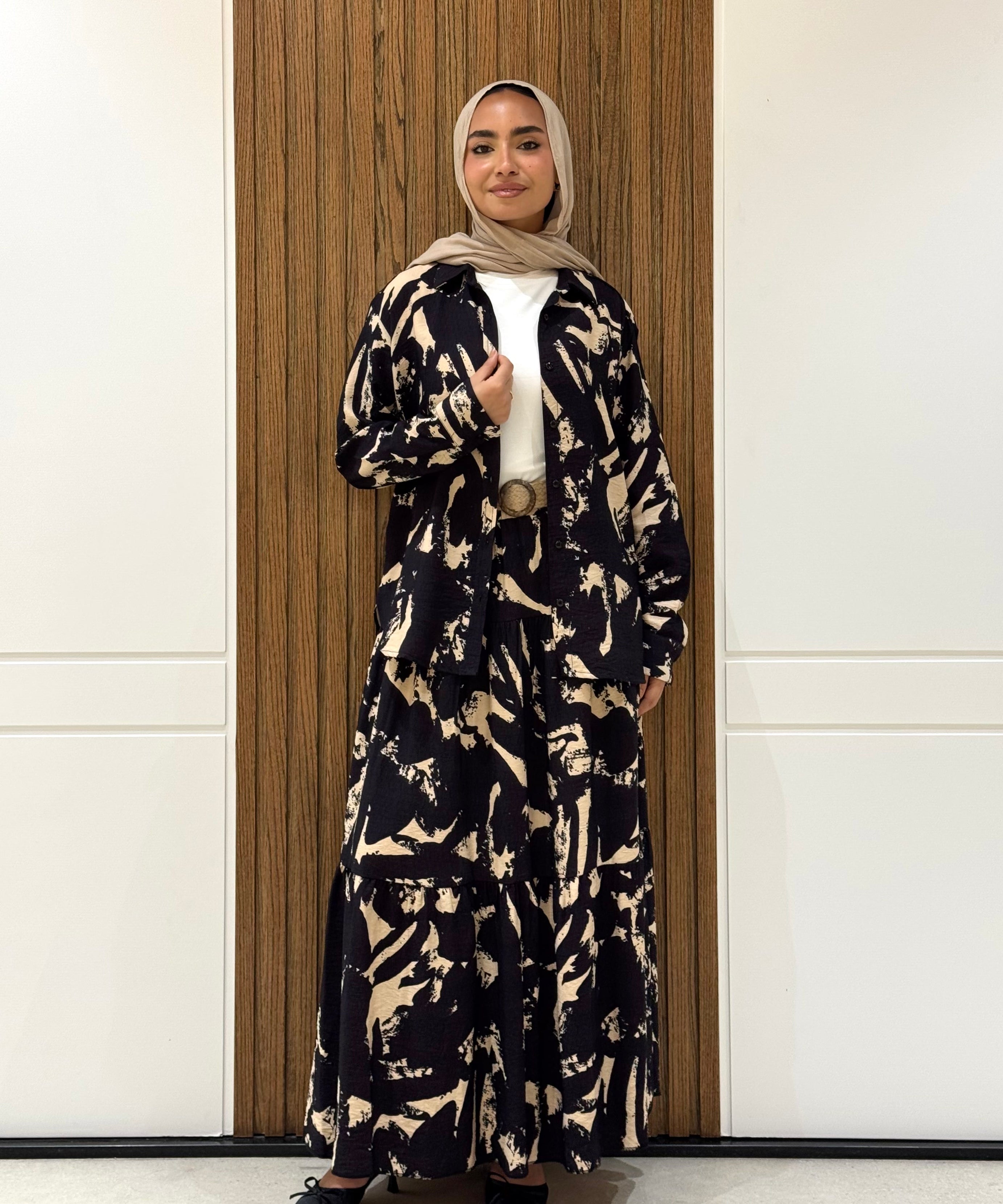 Skirt-Spanish Linen- Black